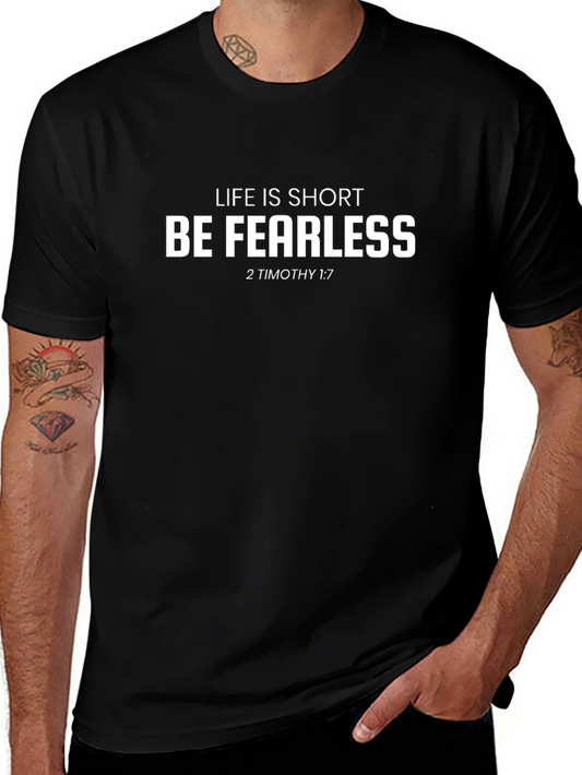 Be Fearless Christian T-Shirt - Motivational Quote Tee