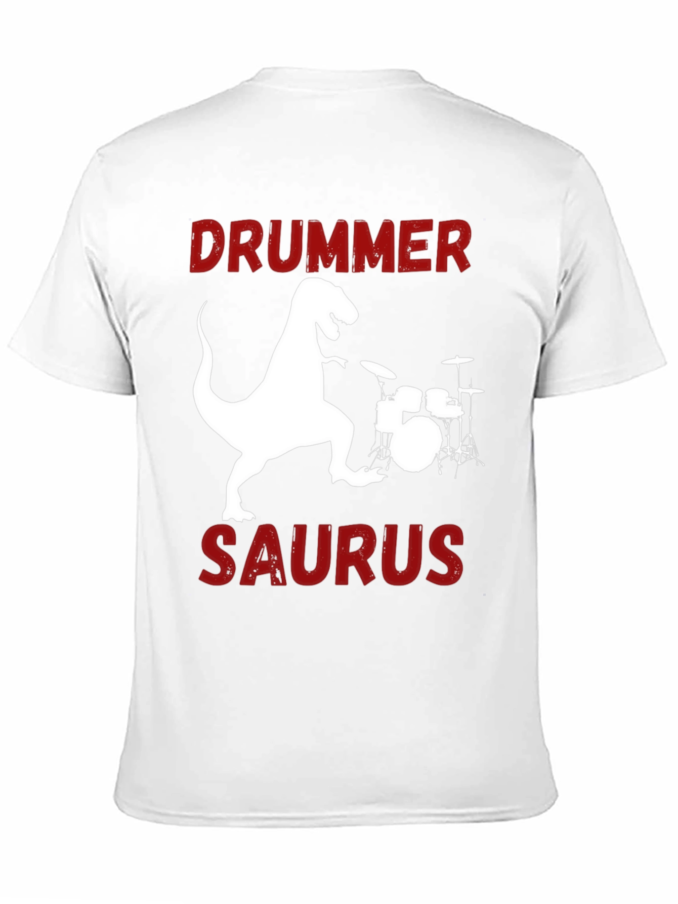 Drummer Saurus T-Shirt Funny Dinosaur Tee