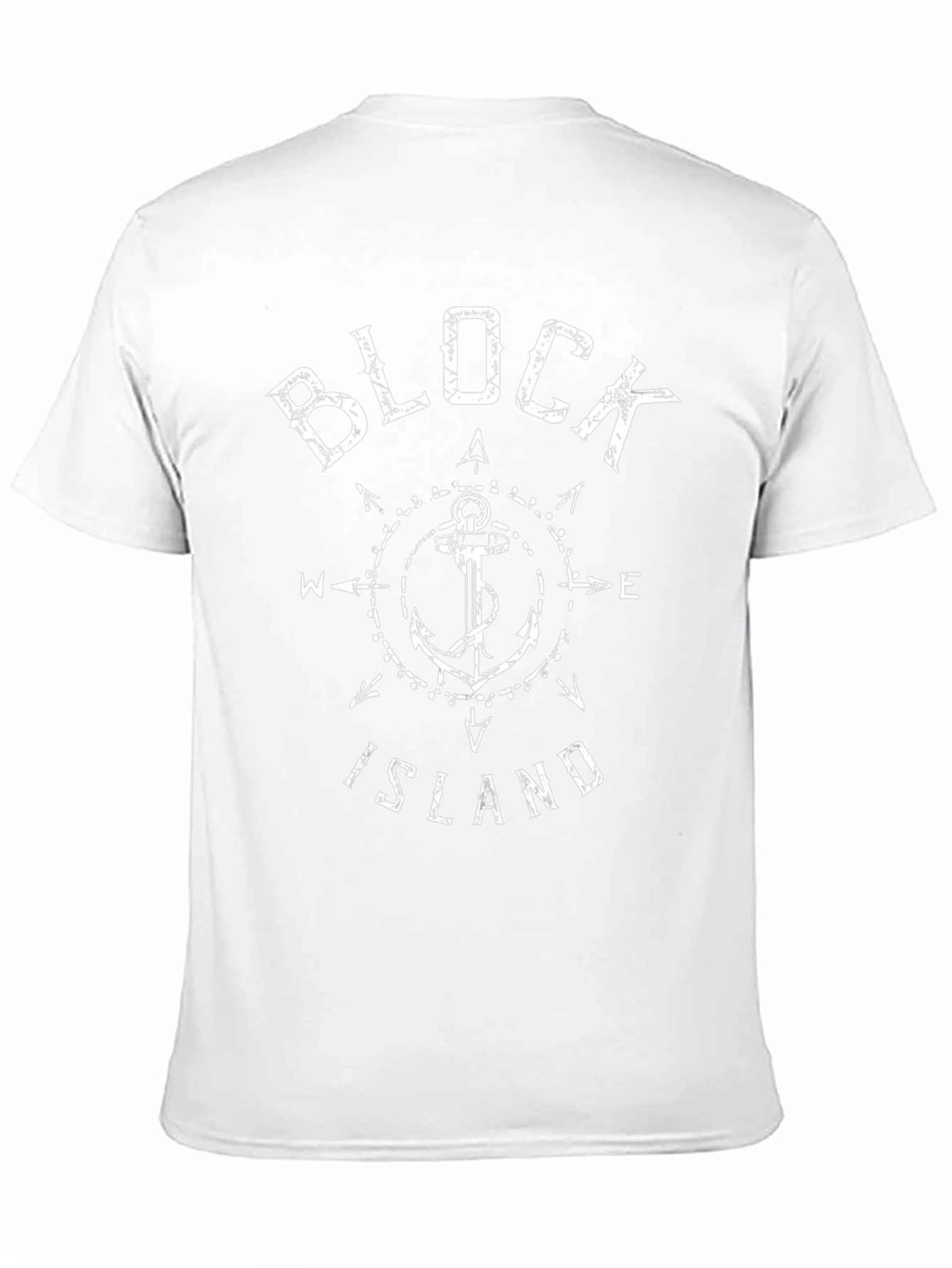 Block Island Anchor T-Shirt - Nautical Design
