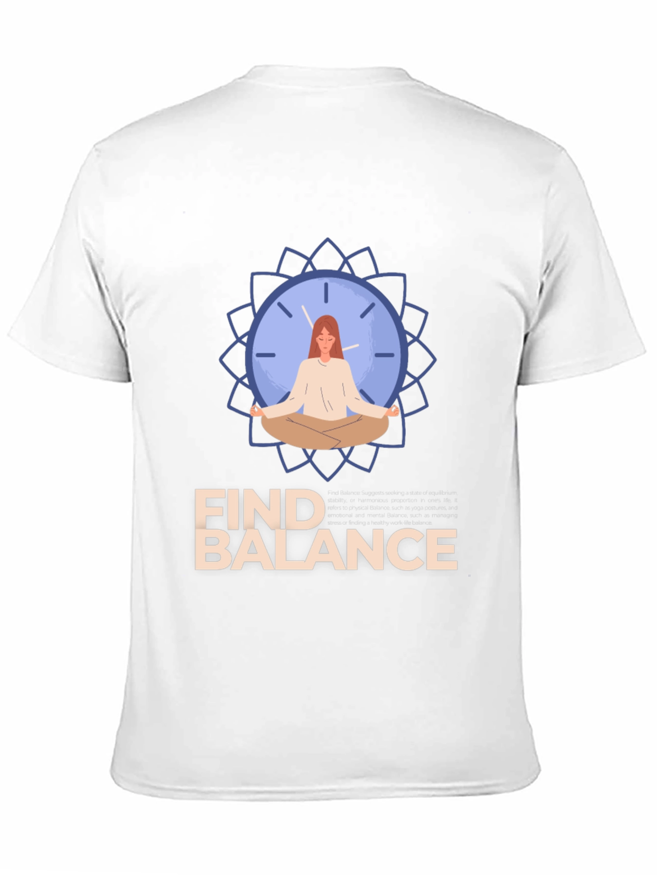 Find Balance T-Shirt - Mindful Meditation Graphic Tee