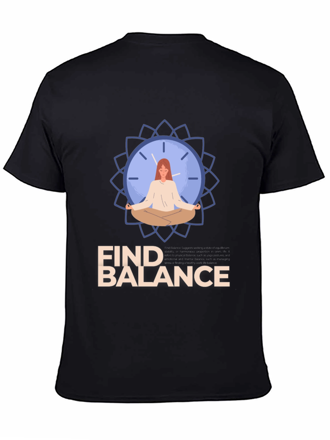 Find Balance T-Shirt - Mindful Meditation Graphic Tee