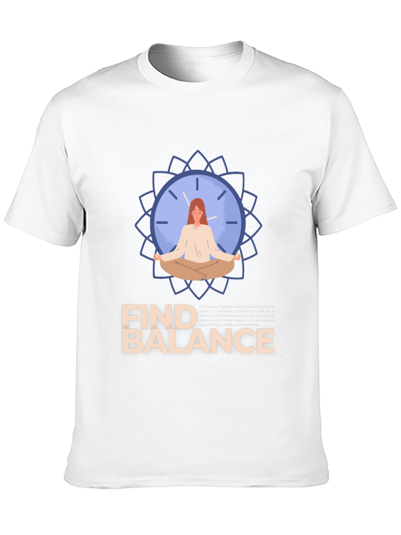 Find Balance T-Shirt - Mindful Meditation Graphic Tee