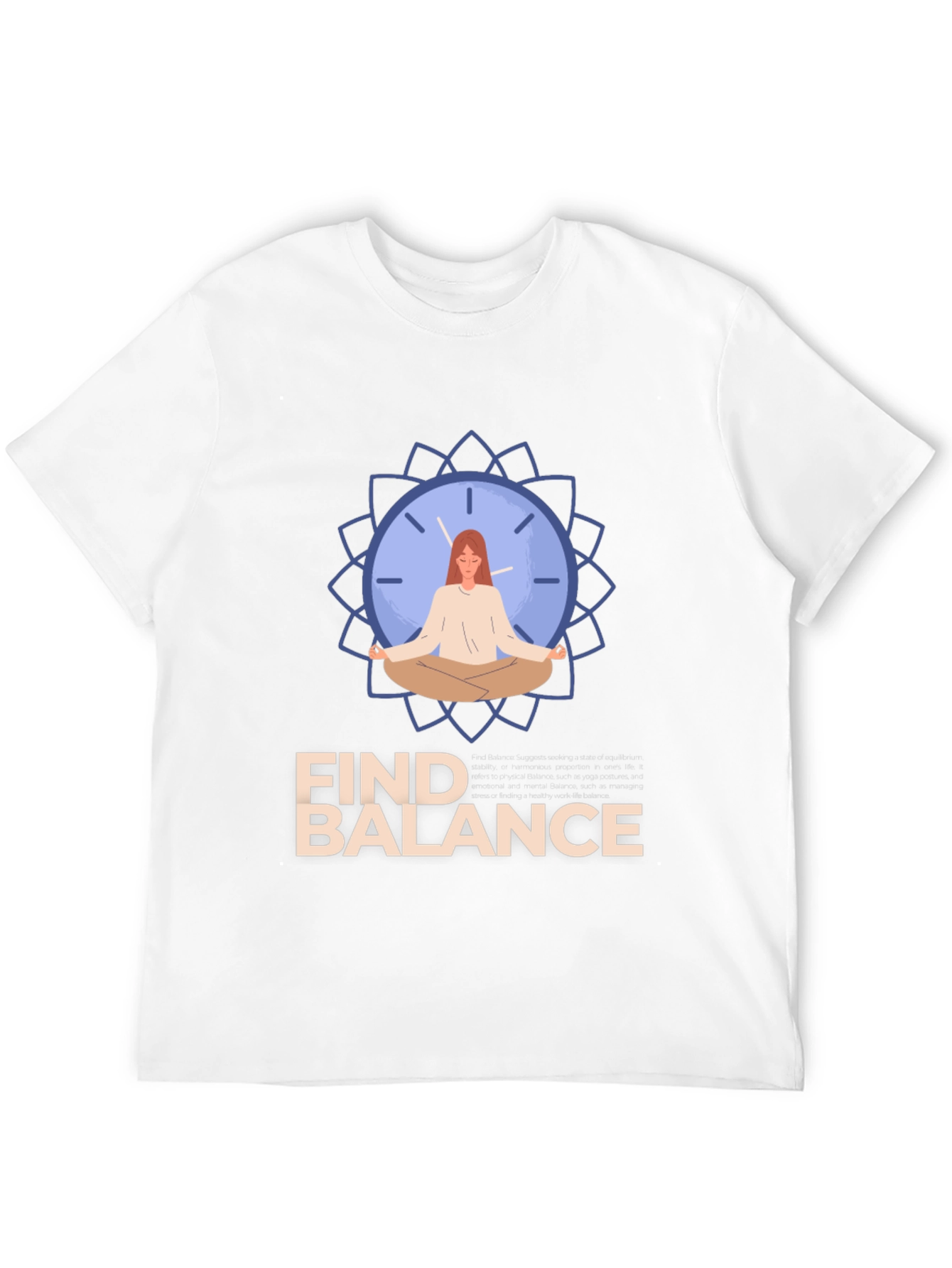 Find Balance T-Shirt - Mindful Meditation Graphic Tee