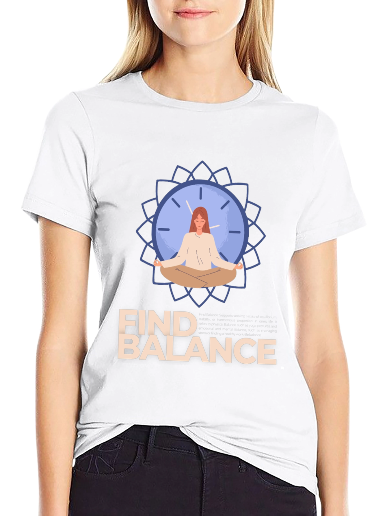 Find Balance T-Shirt - Mindful Meditation Graphic Tee