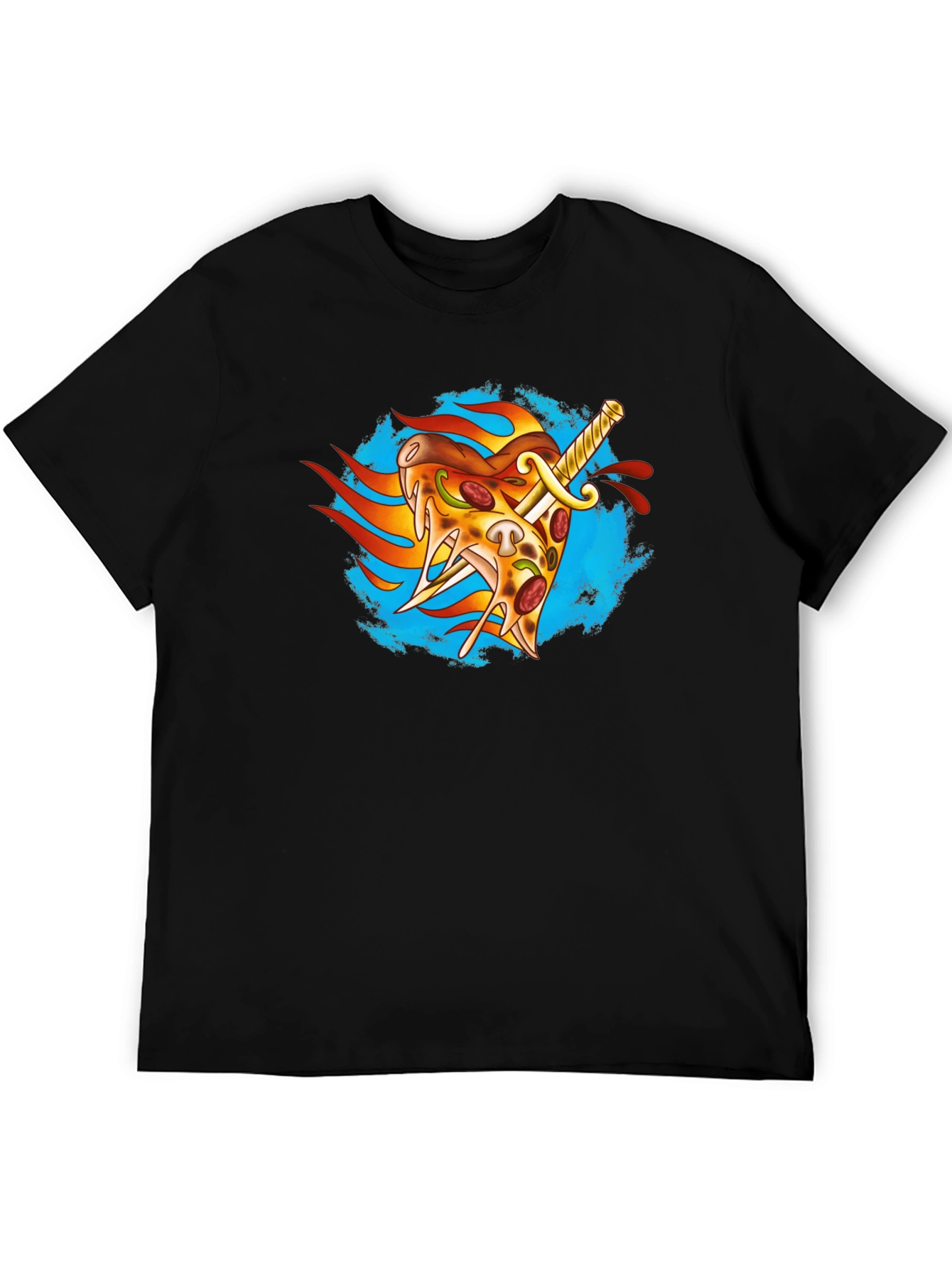 Pizza Sword T-Shirt - Foodie Apparel