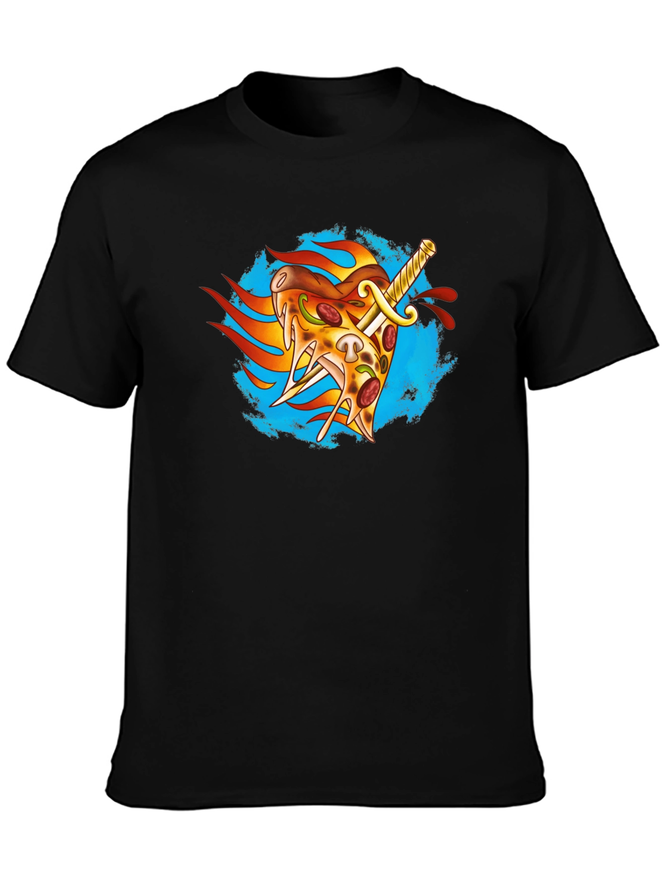Pizza Sword T-Shirt - Foodie Apparel