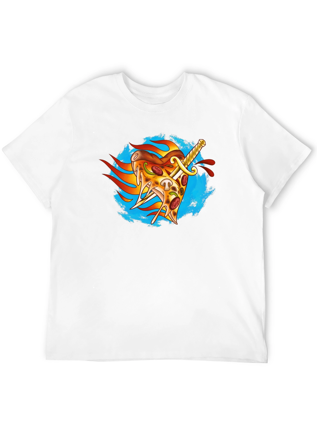 Pizza Sword T-Shirt - Foodie Apparel