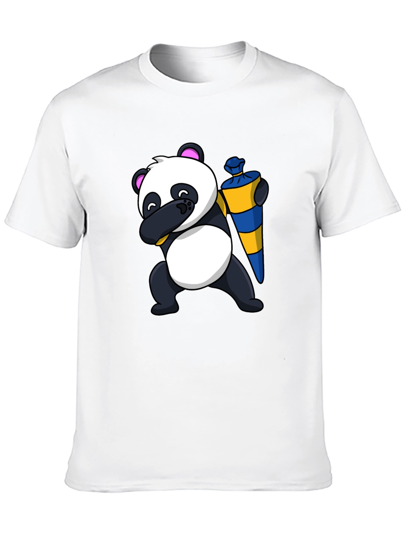 Panda Dab School Cone T-Shirt