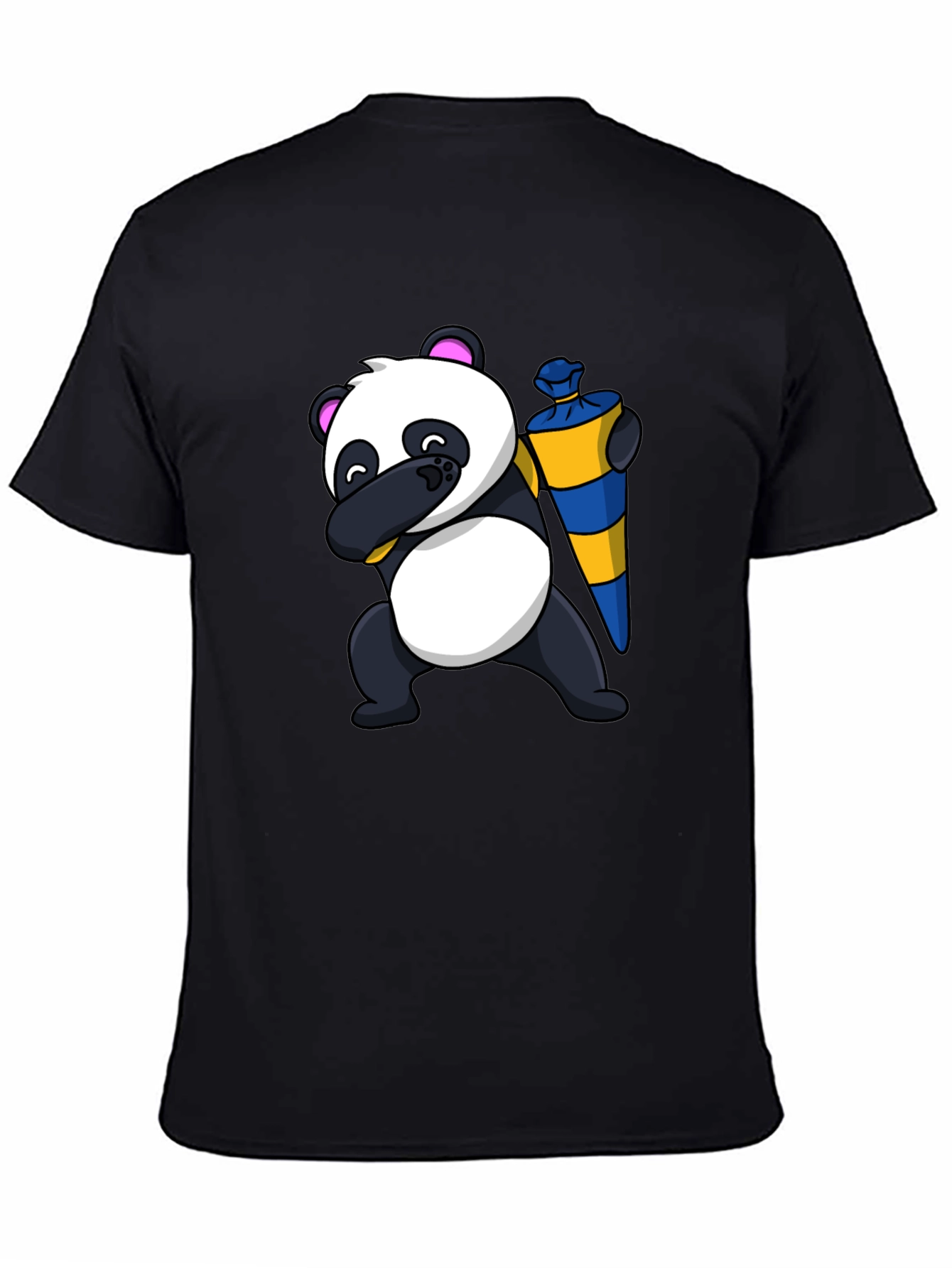 Panda Dab School Cone T-Shirt