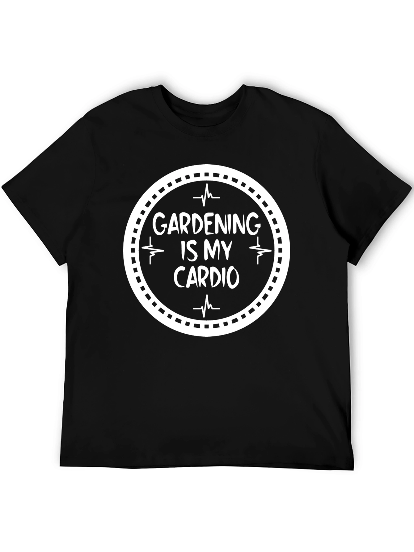 Gardening is My Cardio Black T-Shirt
