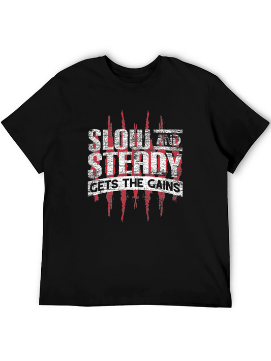 Slow & Steady Gets the Gains Gym T-Shirt