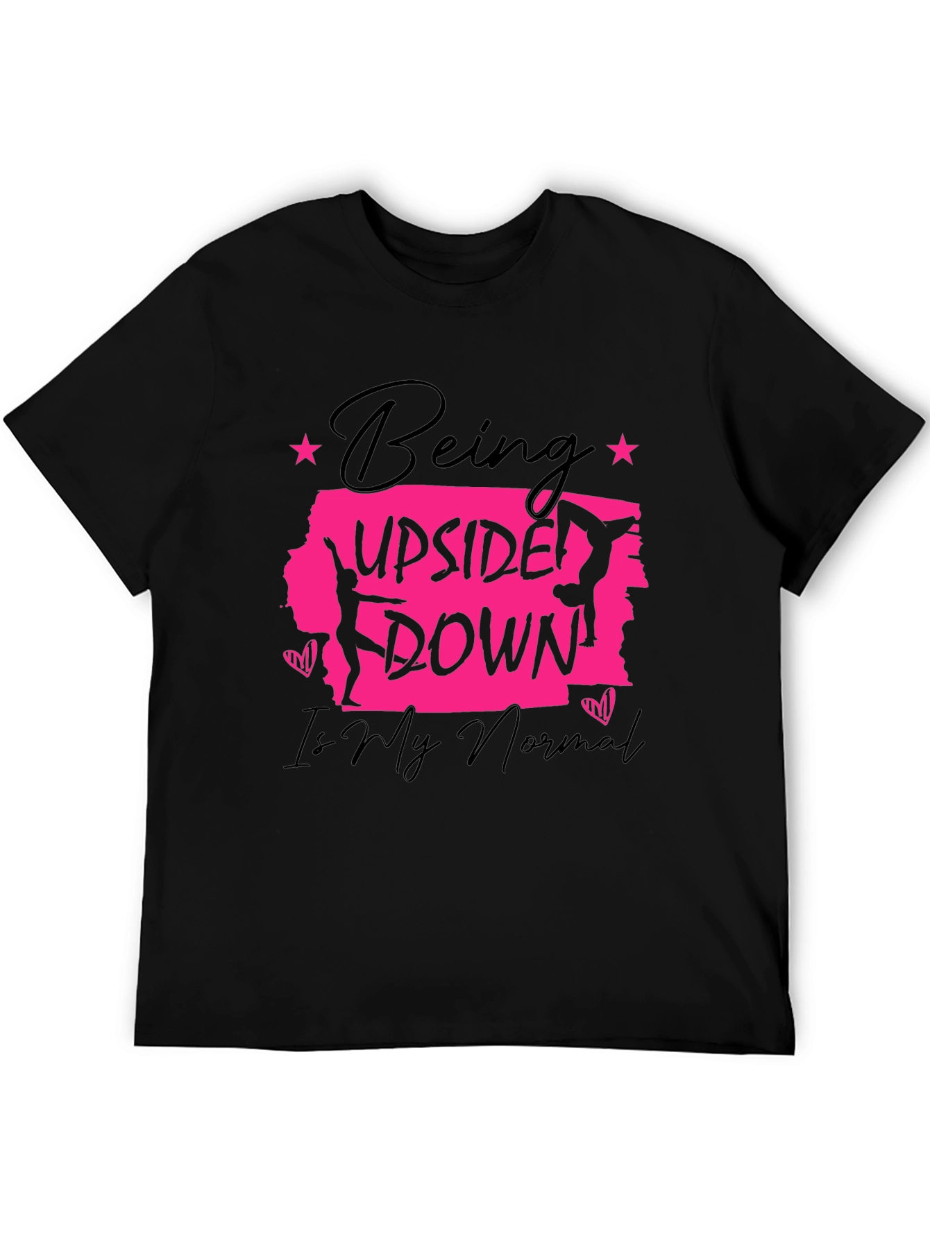 Upside Down Normal Gymnast Graphic T-Shirt