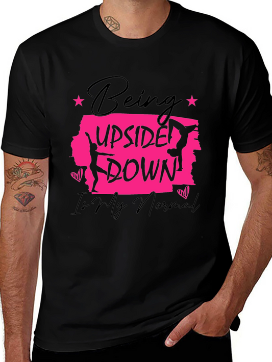 Upside Down Normal Gymnast Graphic T-Shirt