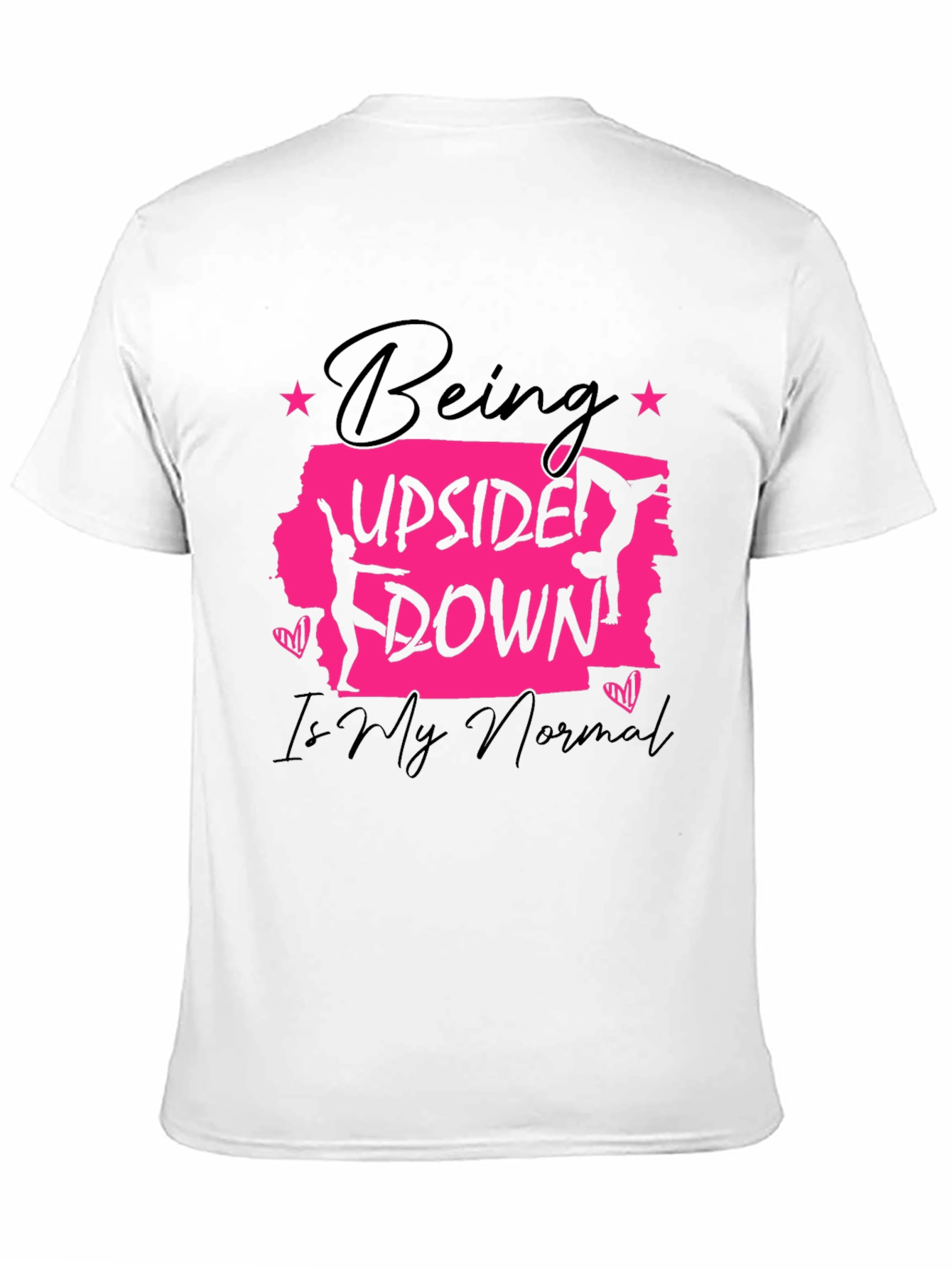 Upside Down Normal Gymnast Graphic T-Shirt