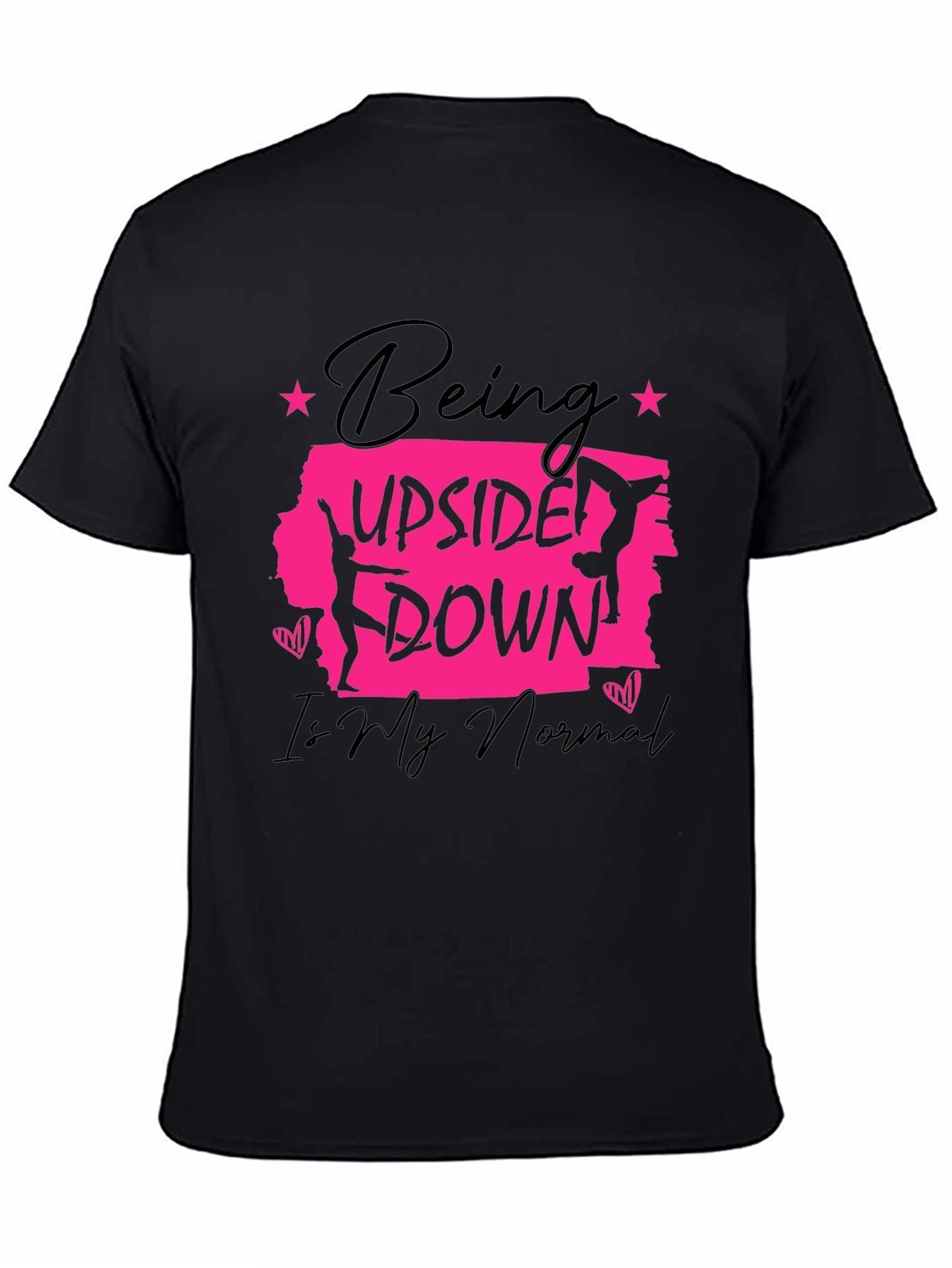 Upside Down Normal Gymnast Graphic T-Shirt
