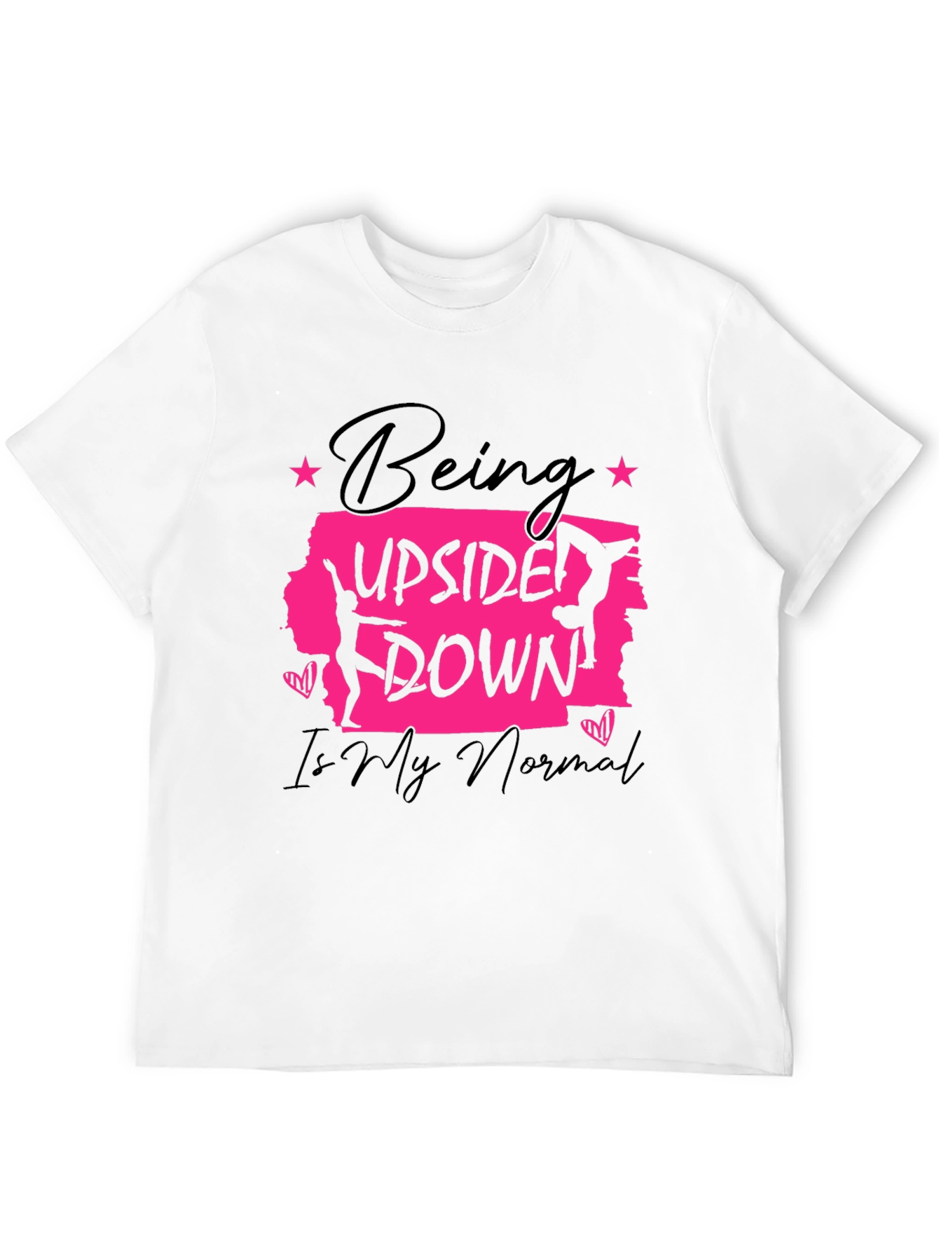 Upside Down Normal Gymnast Graphic T-Shirt