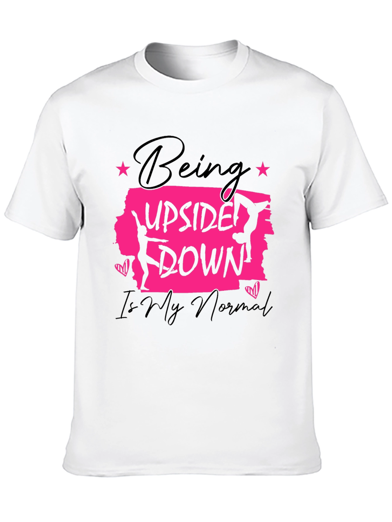 Upside Down Normal Gymnast Graphic T-Shirt