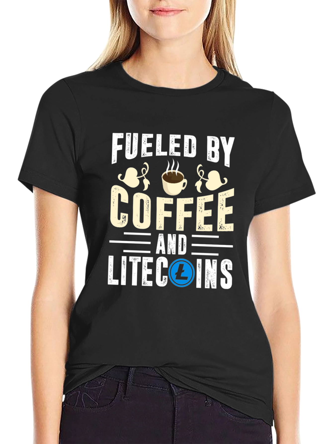 Fueled by Coffee & Litecoins T-Shirt