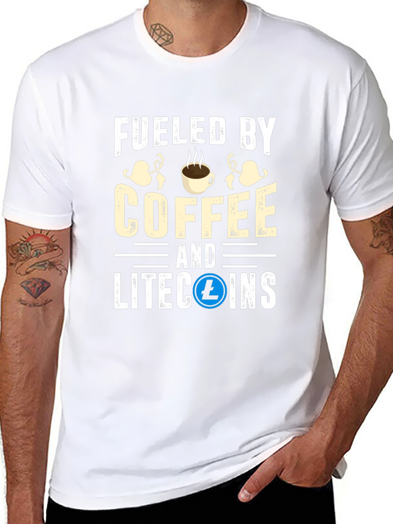 Fueled by Coffee & Litecoins T-Shirt