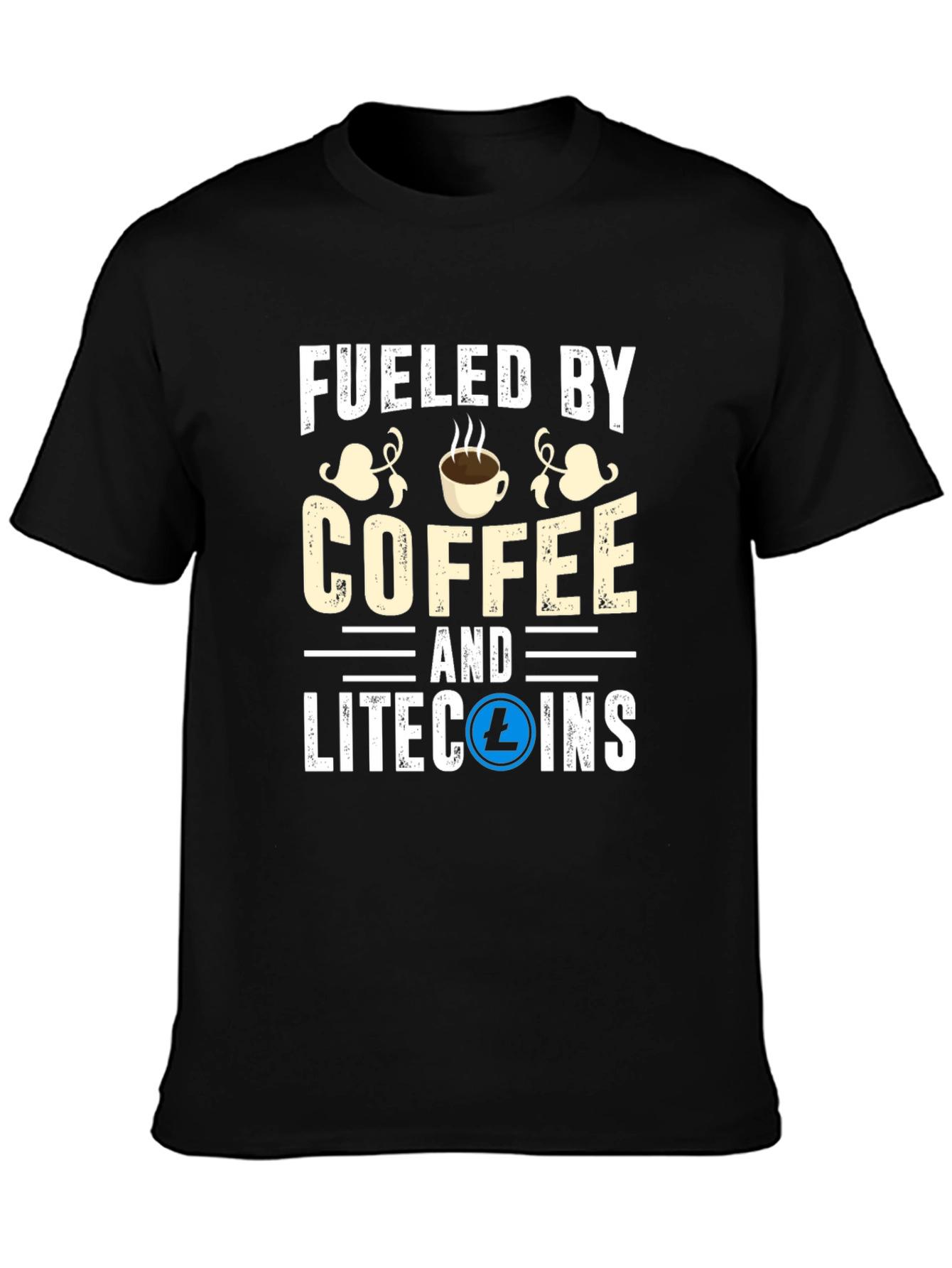 Fueled by Coffee & Litecoins T-Shirt