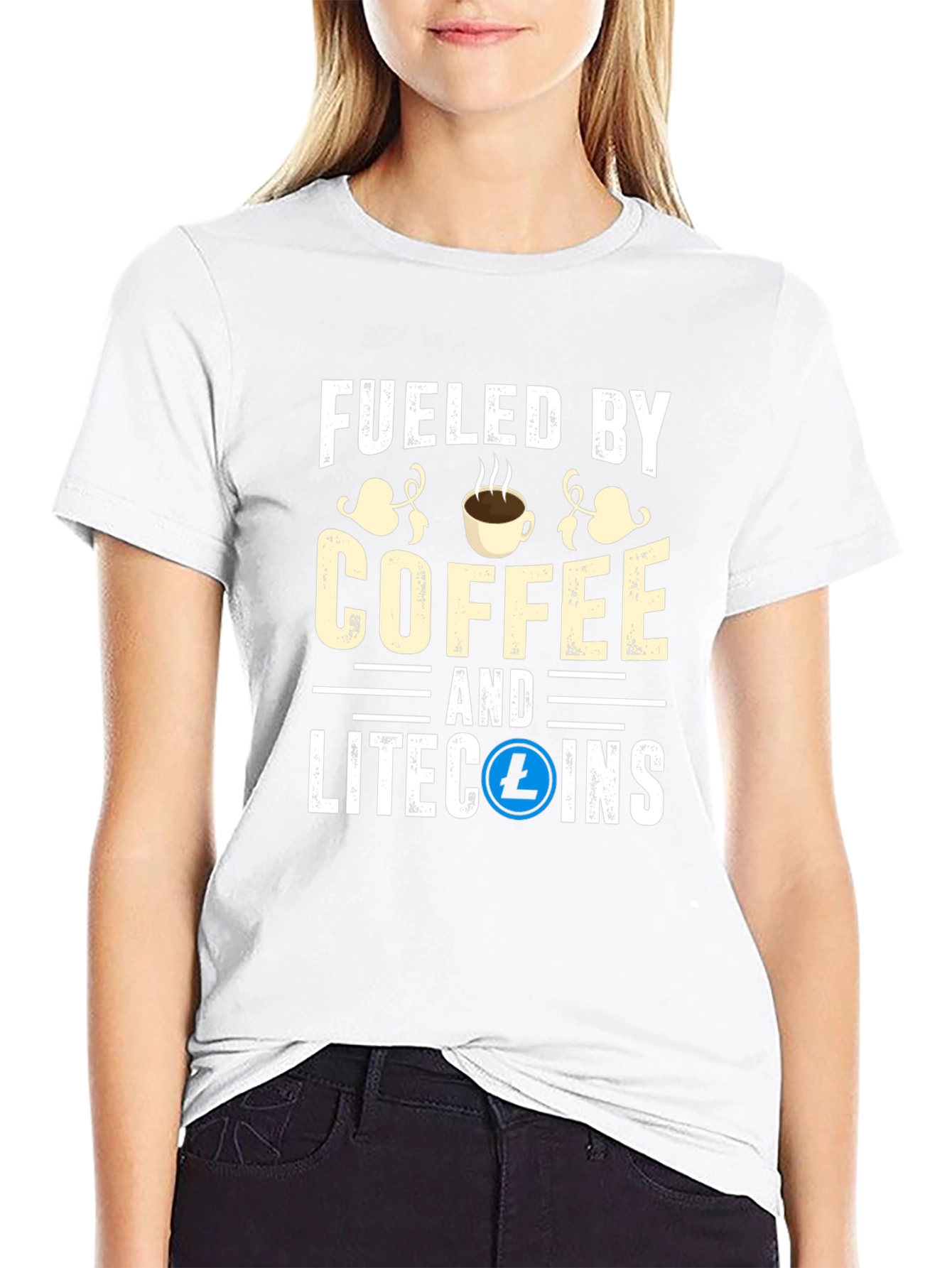 Fueled by Coffee & Litecoins T-Shirt