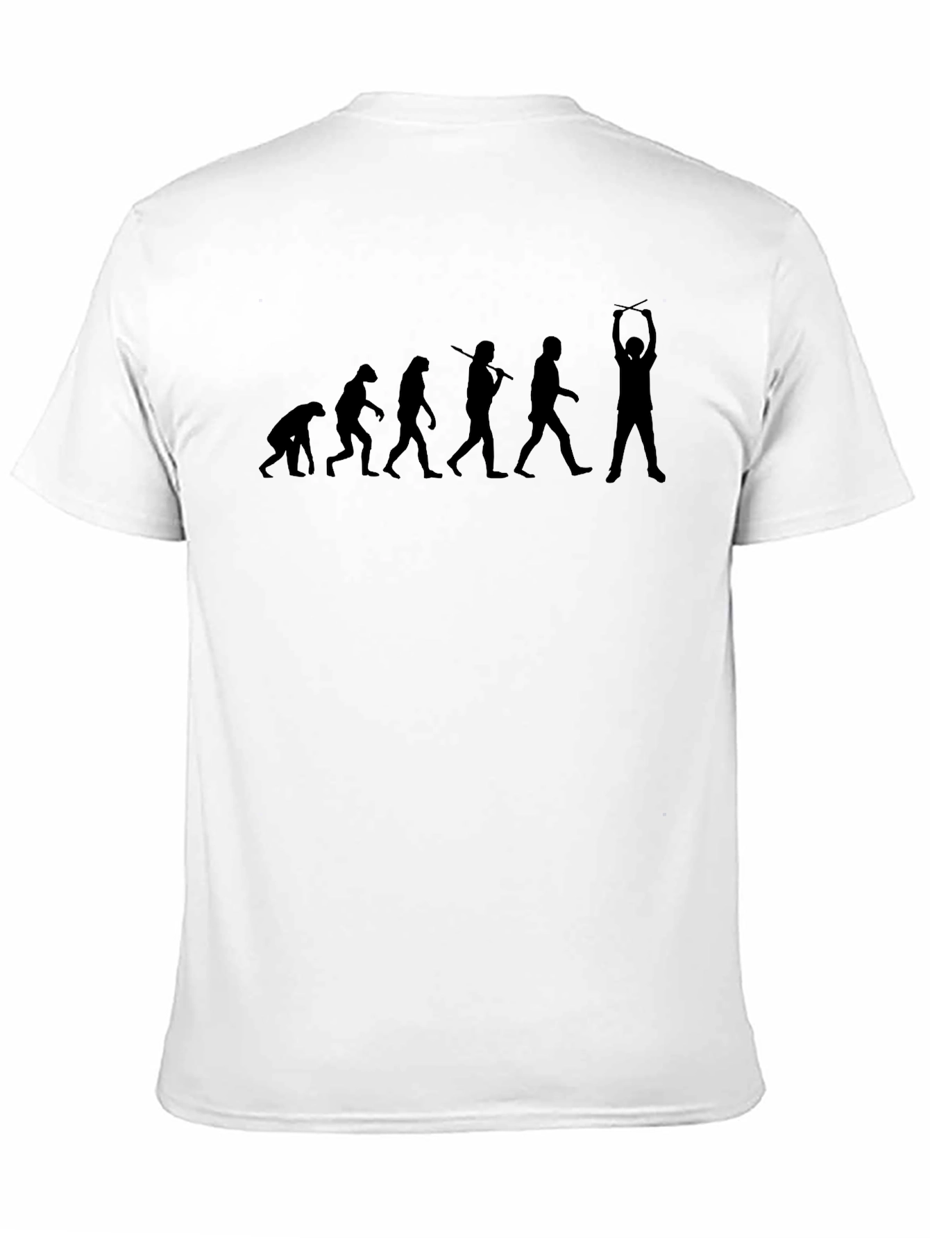 Evolution of Drumming Black T-Shirt