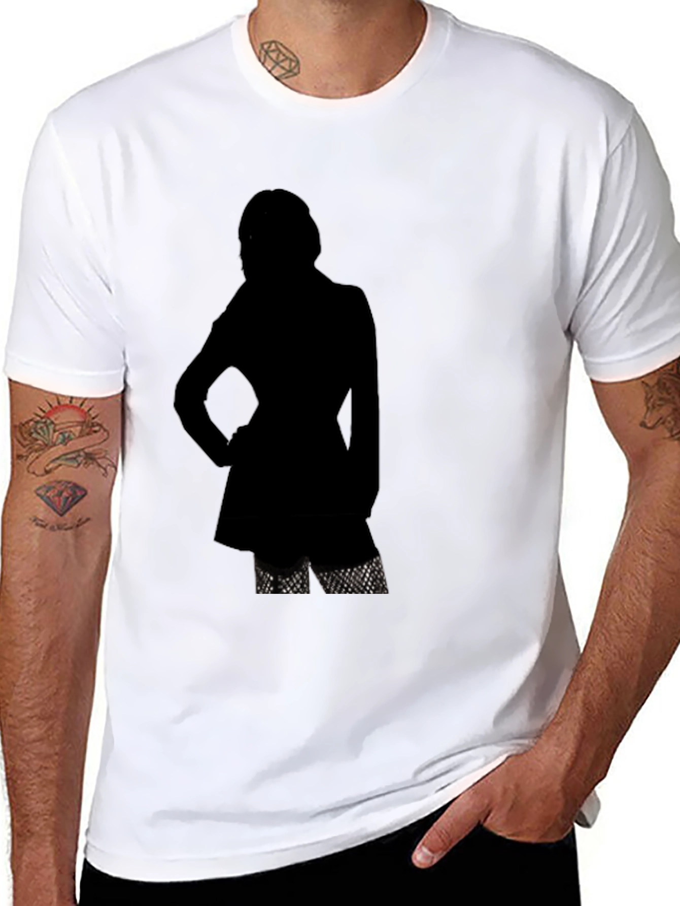Silhouette Graphic Tee - Rock Star Style