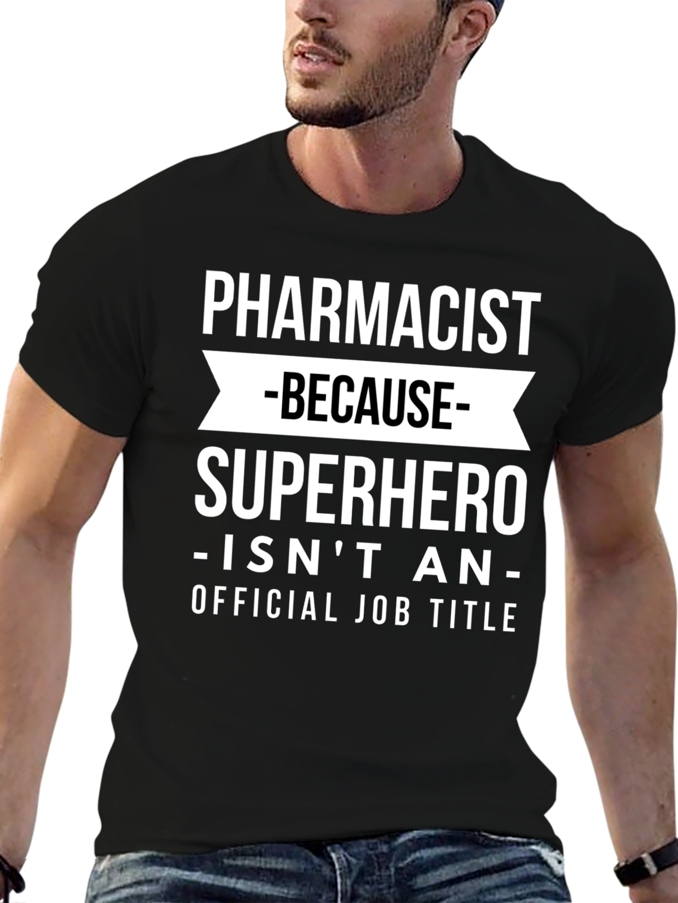 Pharmacist Superhero Funny Graphic Tee