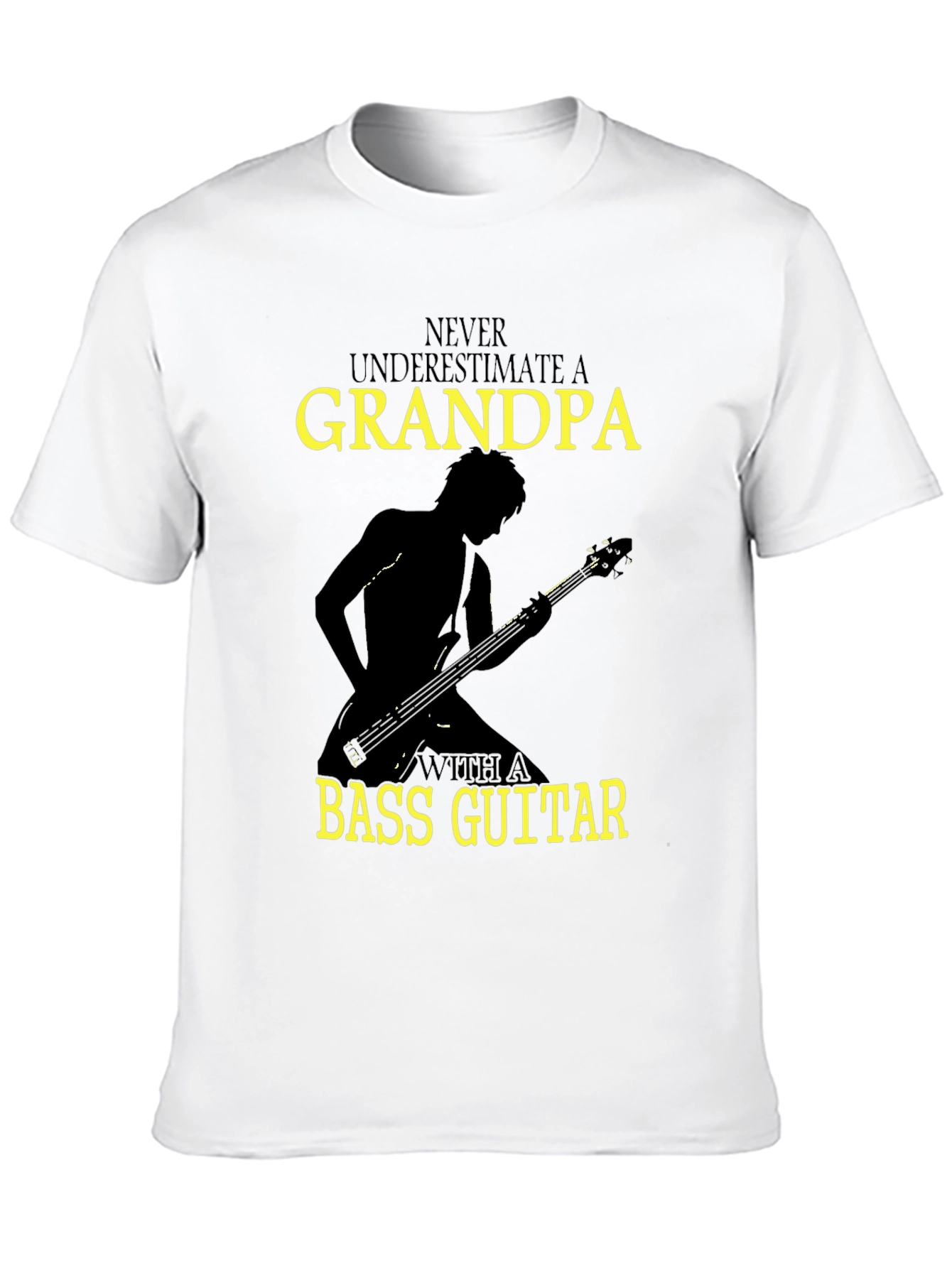 Grandpa Bass Guitar T-Shirt - Musician Gift