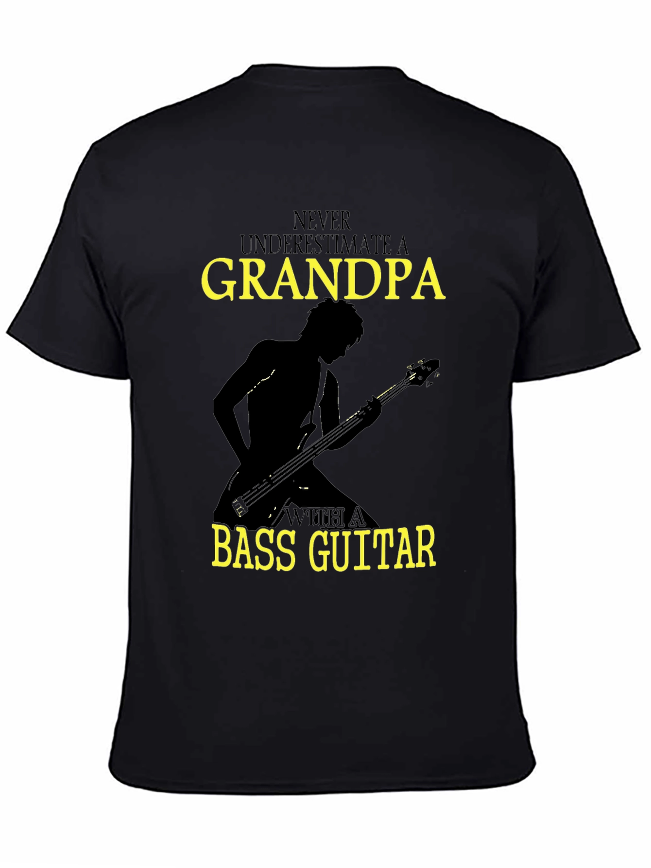 Grandpa Bass Guitar T-Shirt - Musician Gift