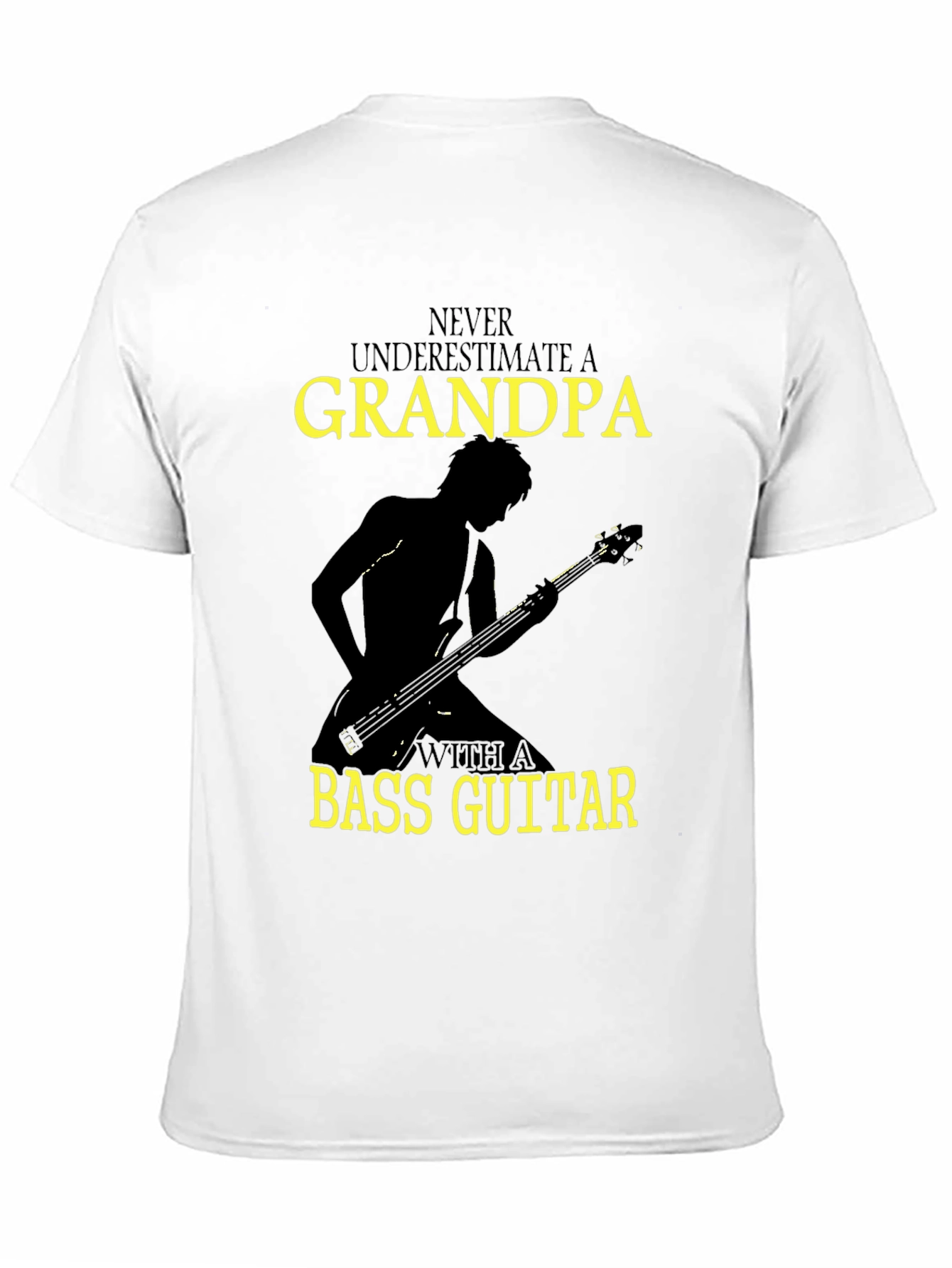 Grandpa Bass Guitar T-Shirt - Musician Gift