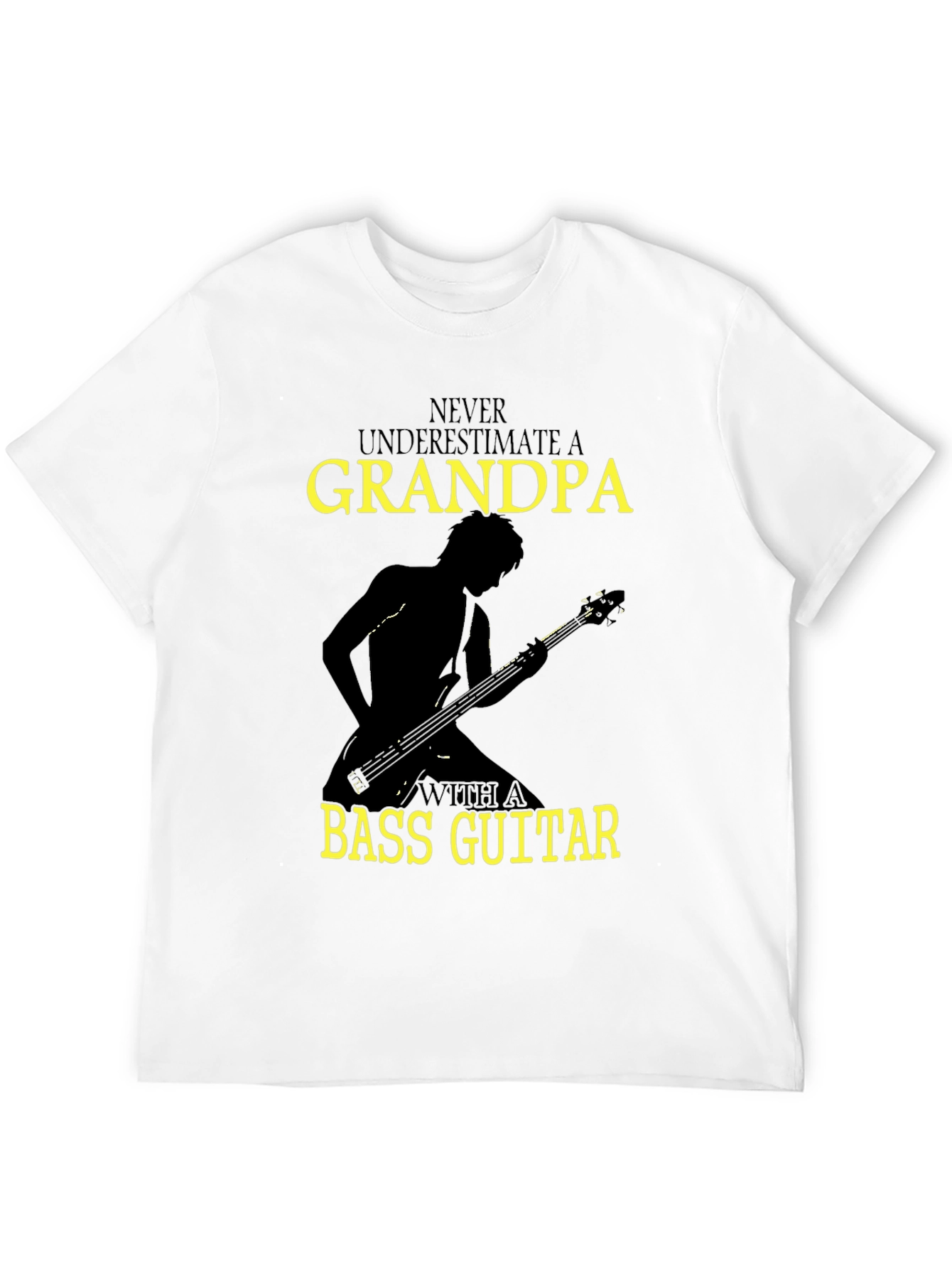 Grandpa Bass Guitar T-Shirt - Musician Gift