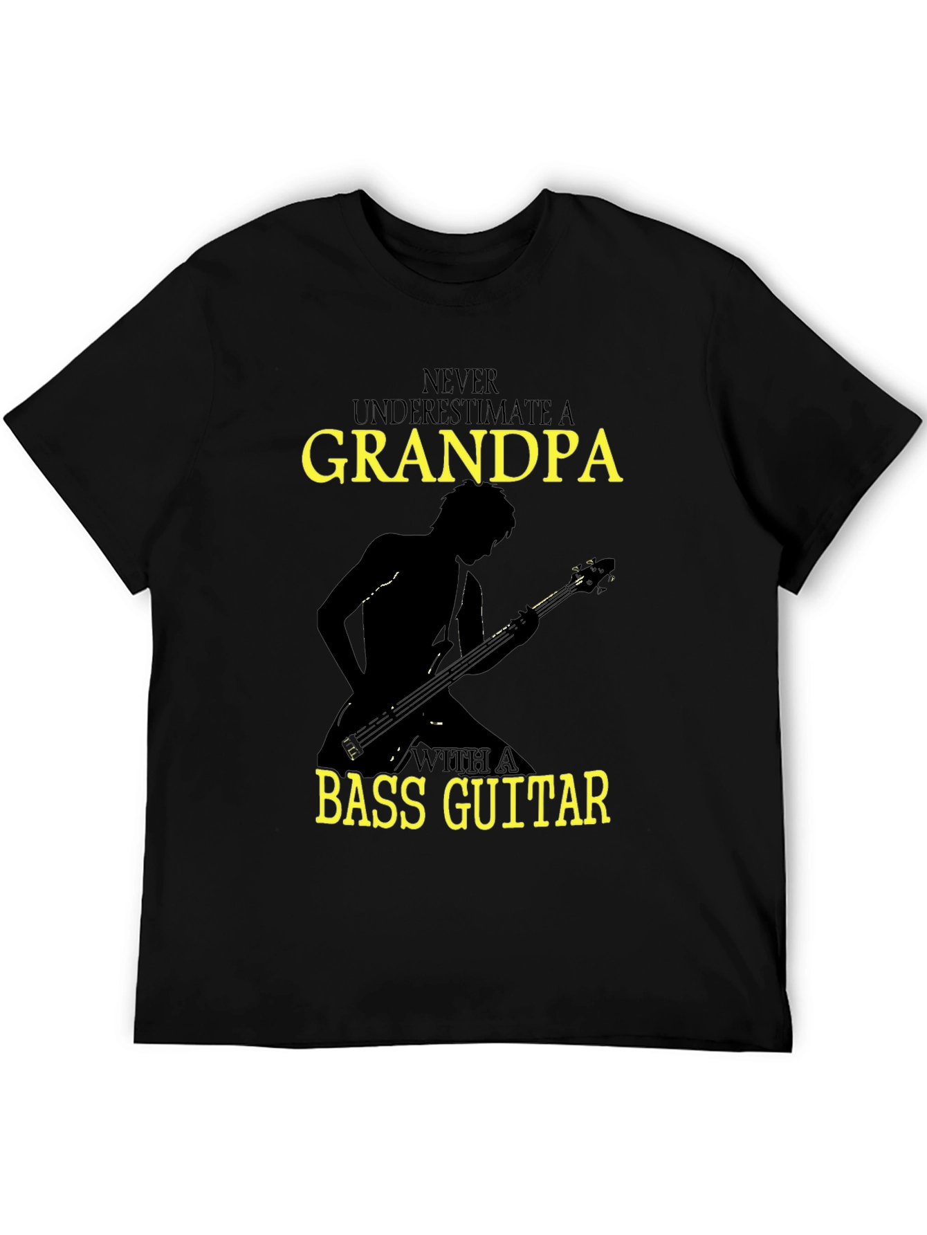 Grandpa Bass Guitar T-Shirt - Musician Gift
