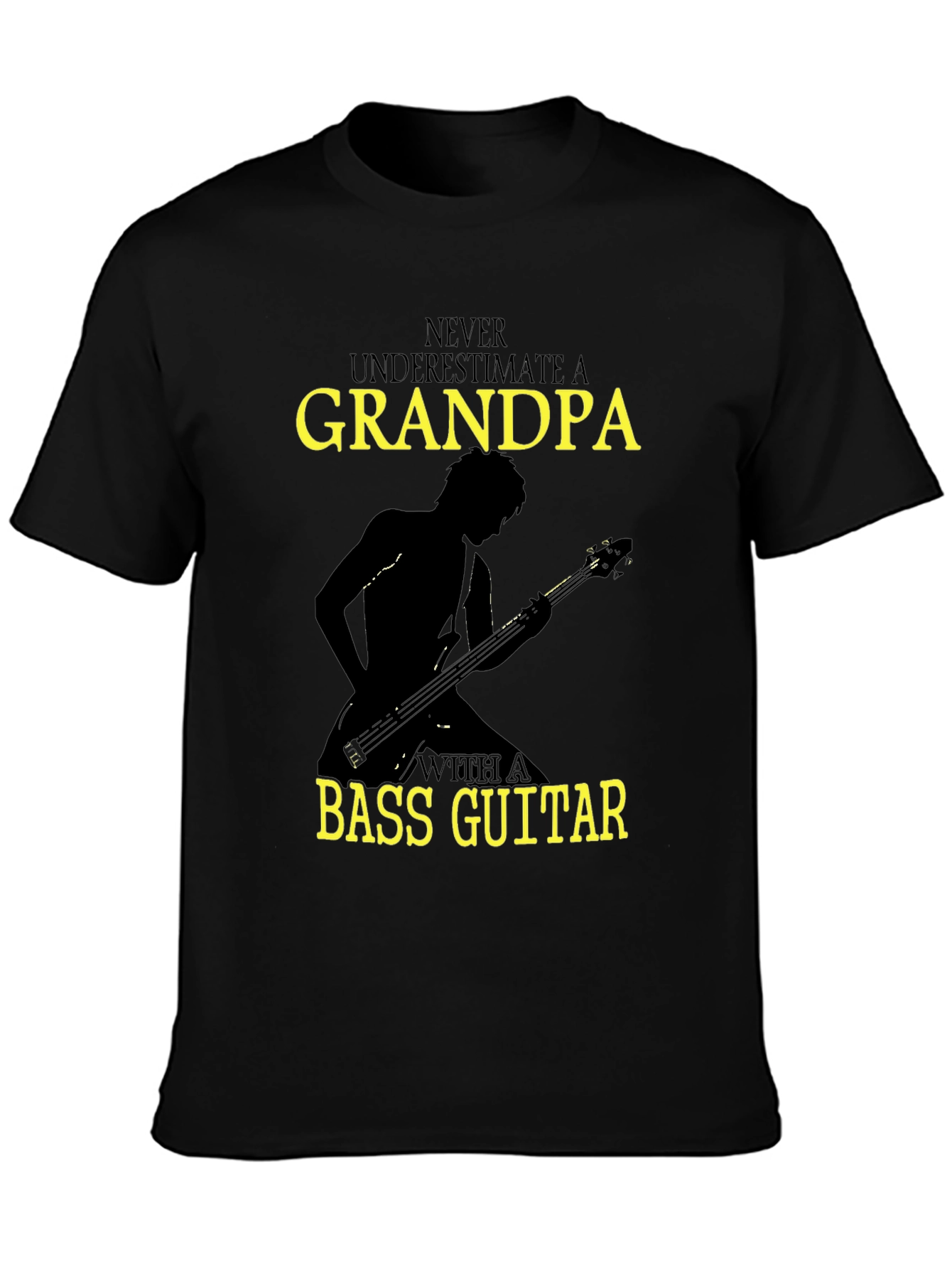 Grandpa Bass Guitar T-Shirt - Musician Gift