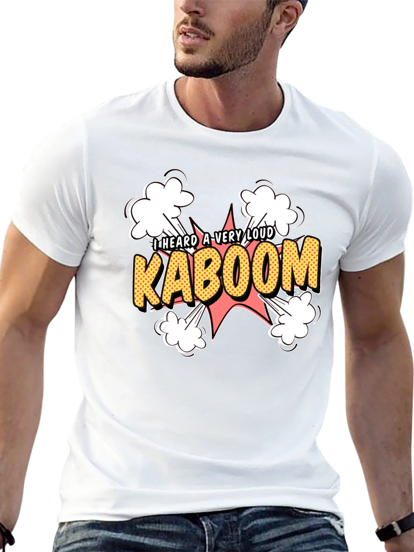 Kaboom Graphic Tee - Loud Explosion Design