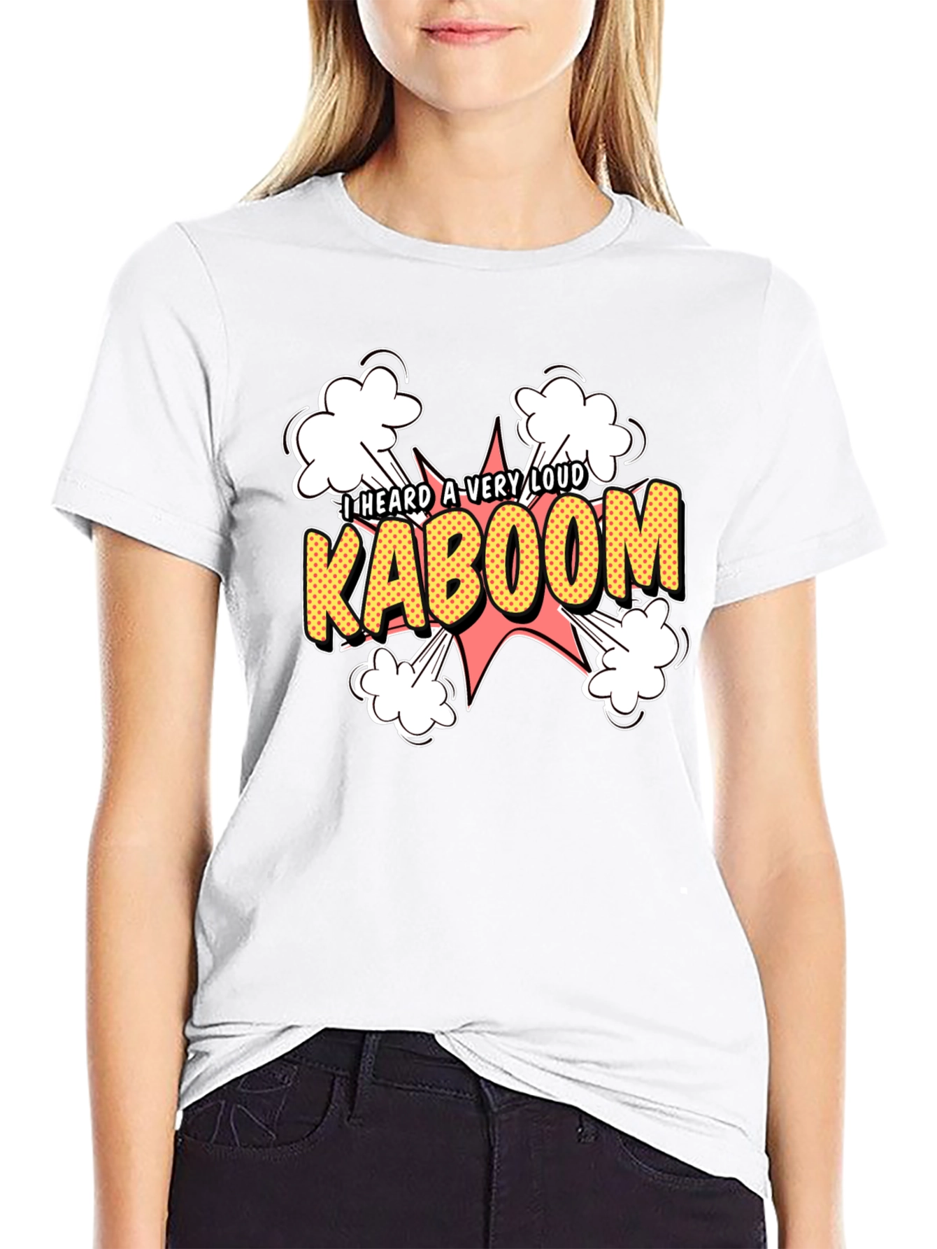 Kaboom Graphic Tee - Loud Explosion Design