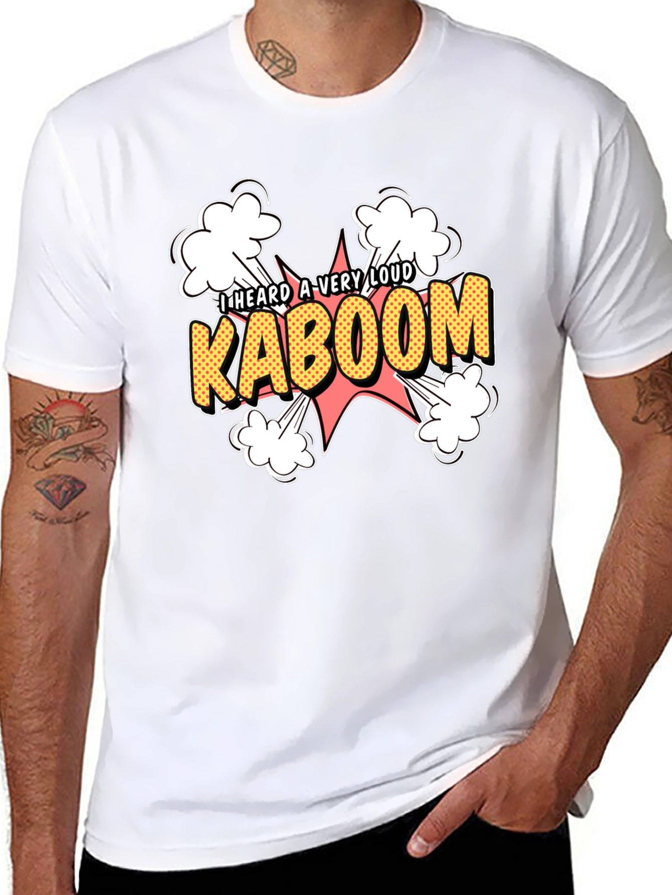 Kaboom Graphic Tee - Loud Explosion Design