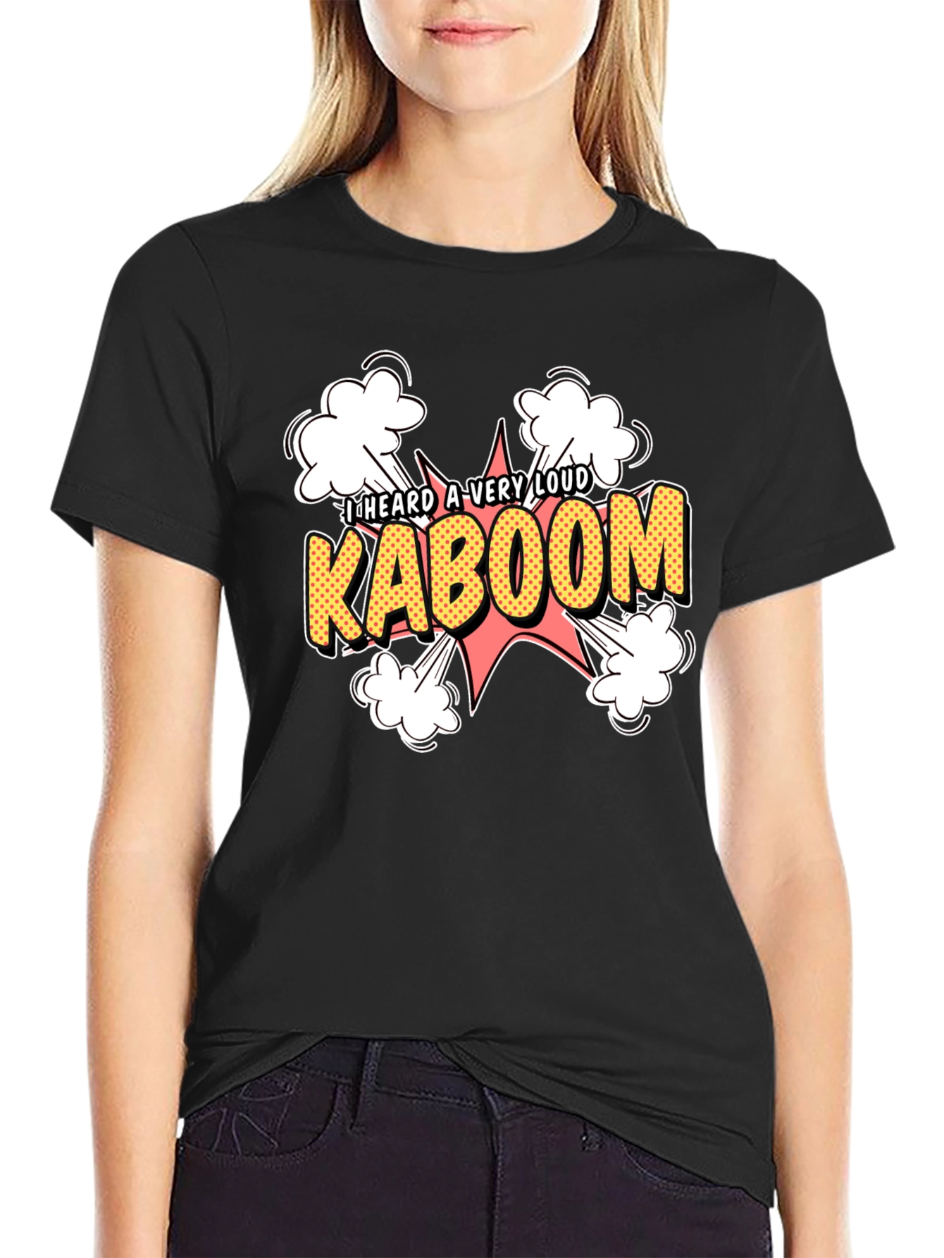 Kaboom Graphic Tee - Loud Explosion Design