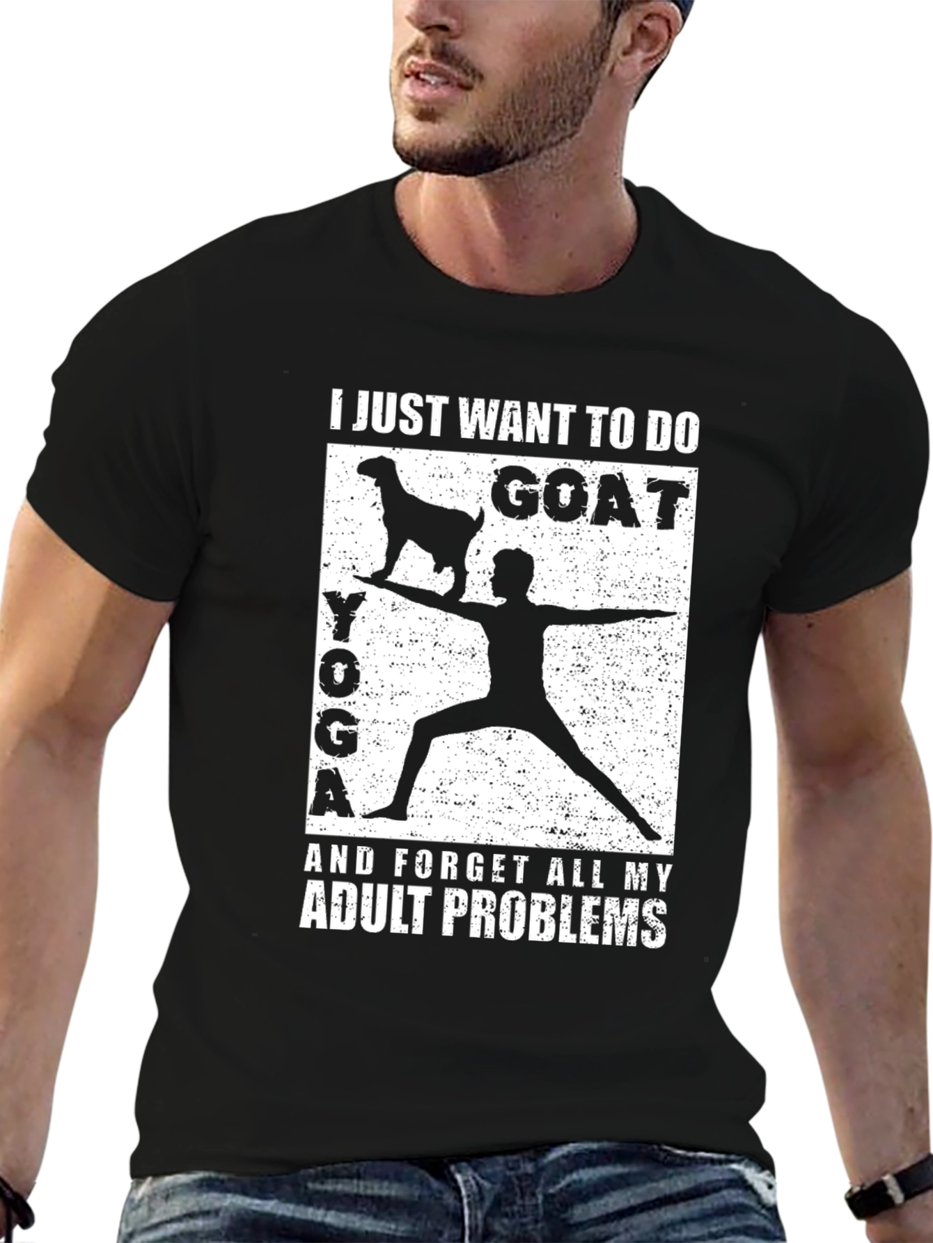 Goat Yoga Adult Problems T-Shirt