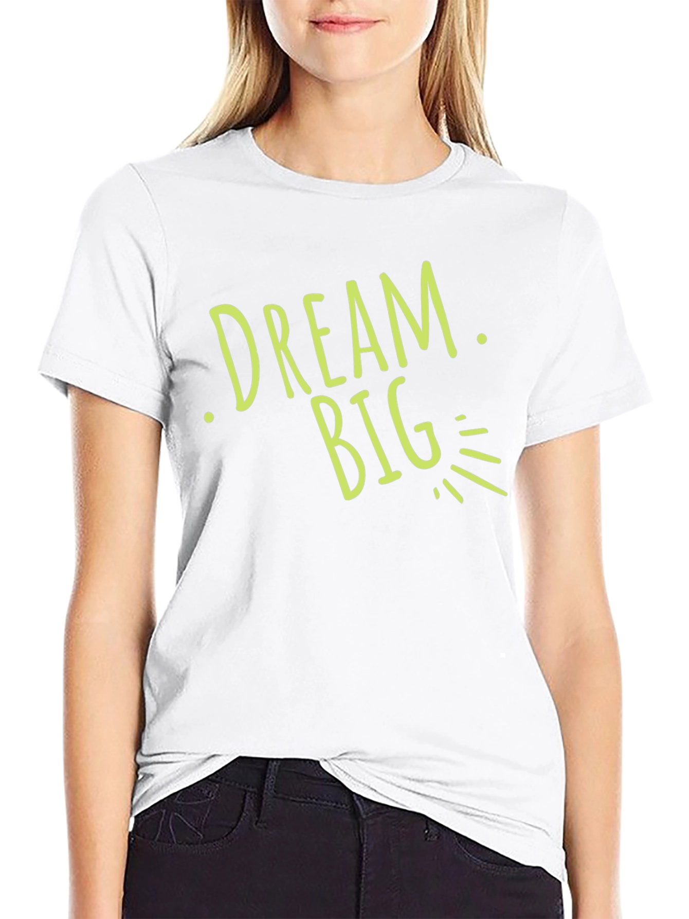 Dream Big Graphic T-Shirt - Motivational Black Tee