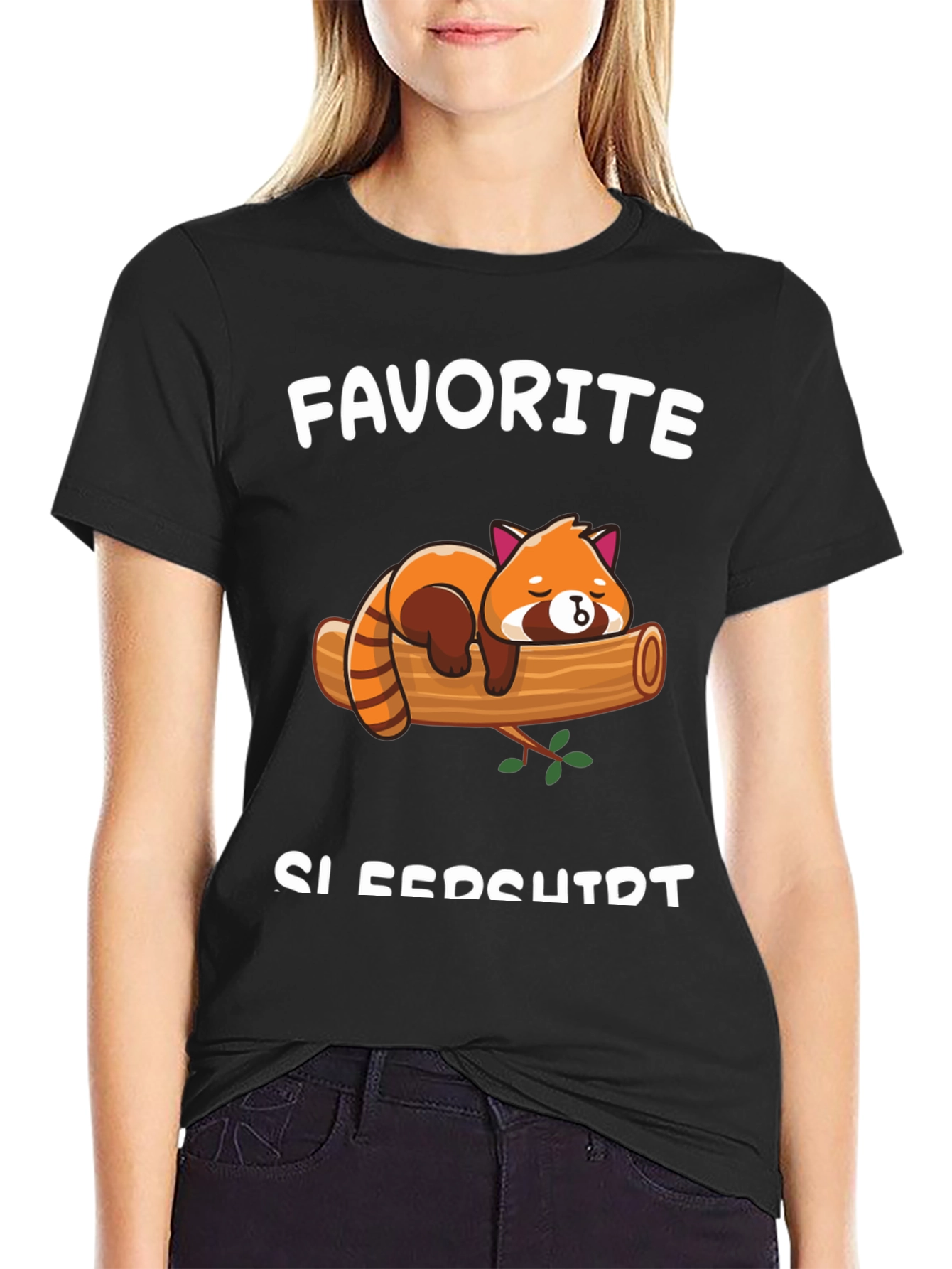 Cute Red Panda T-Shirt - Favorite Sleepshirt