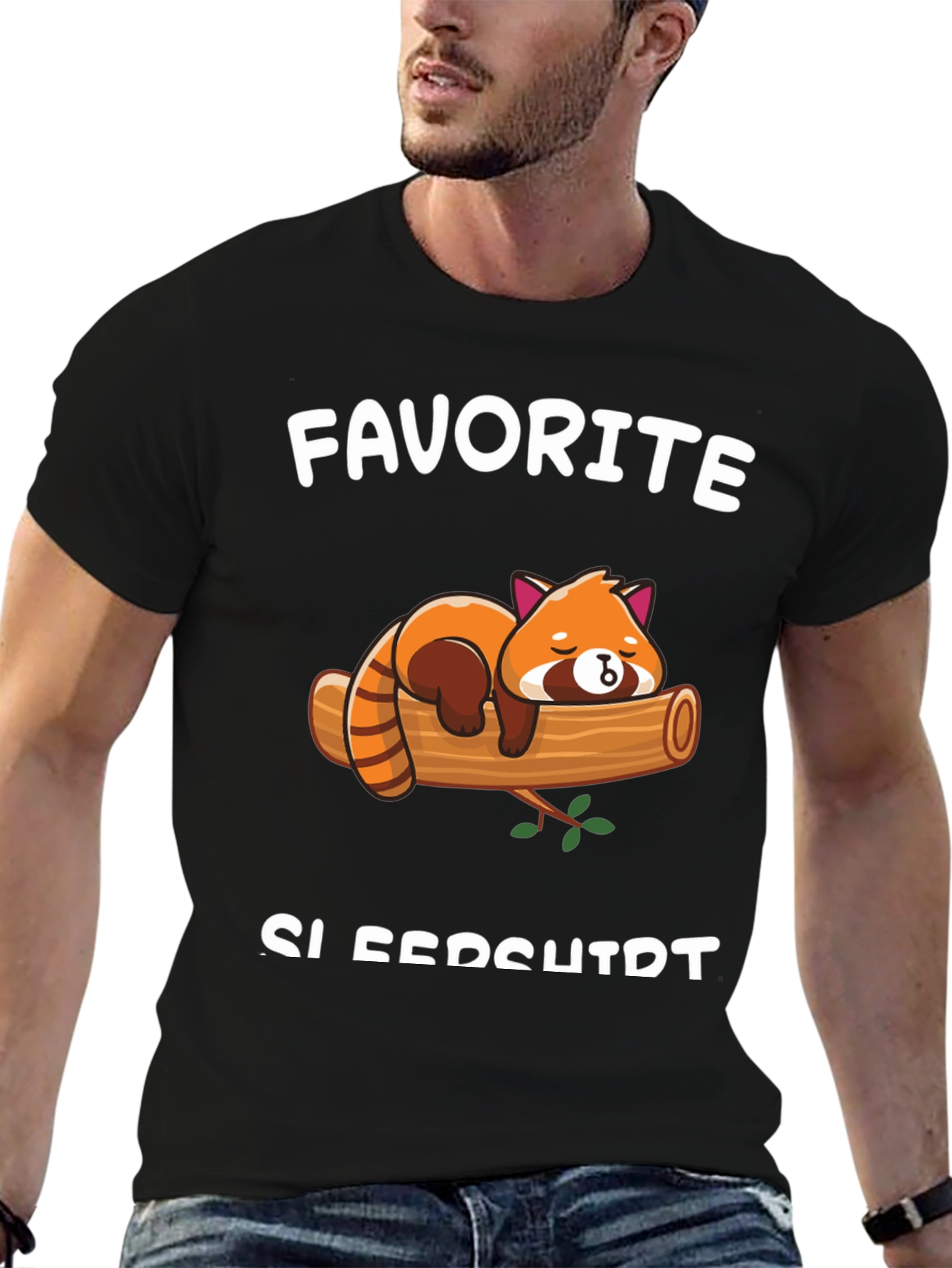 Cute Red Panda T-Shirt - Favorite Sleepshirt