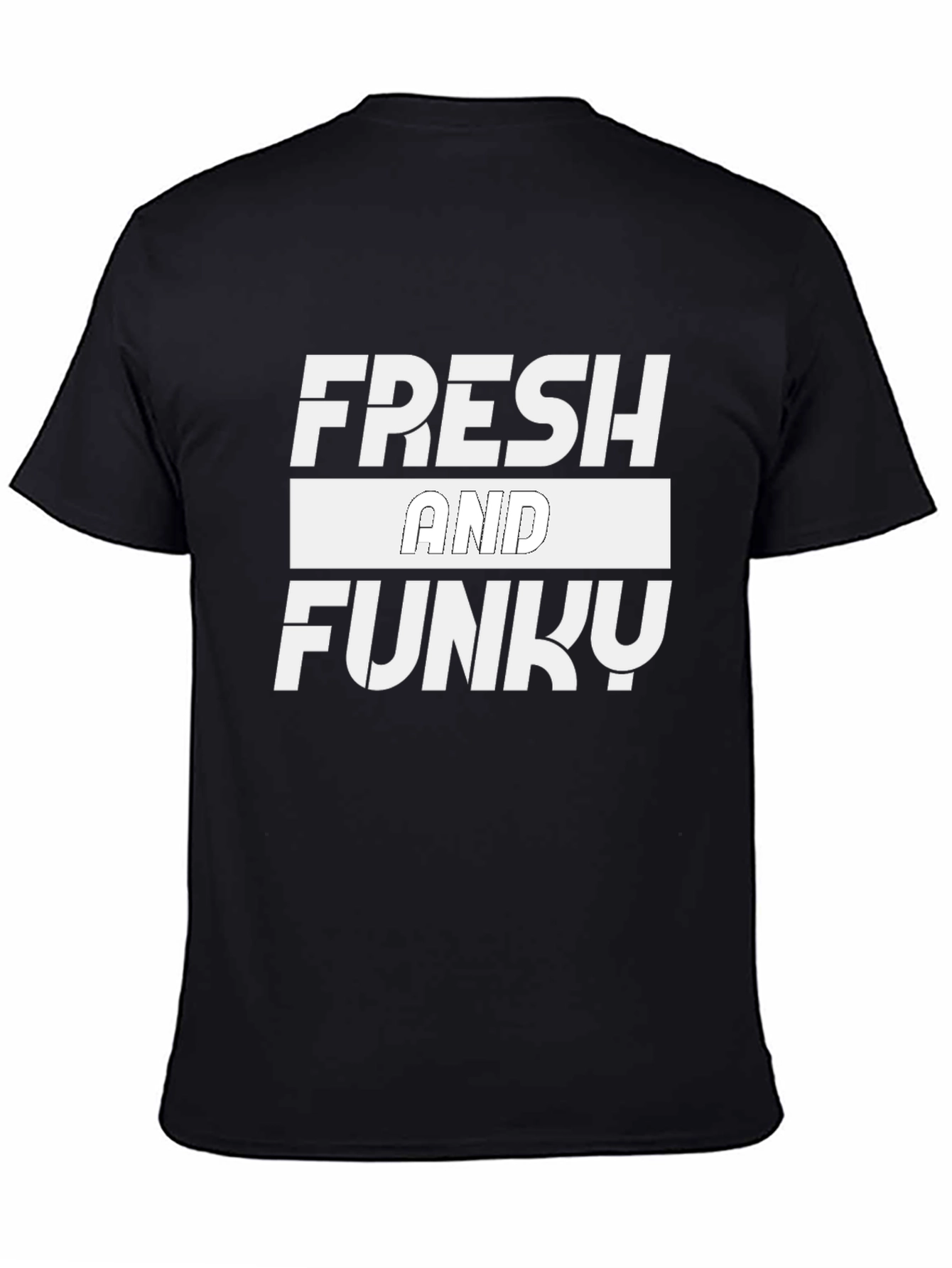 Fresh and Funky Black T-Shirt for Men