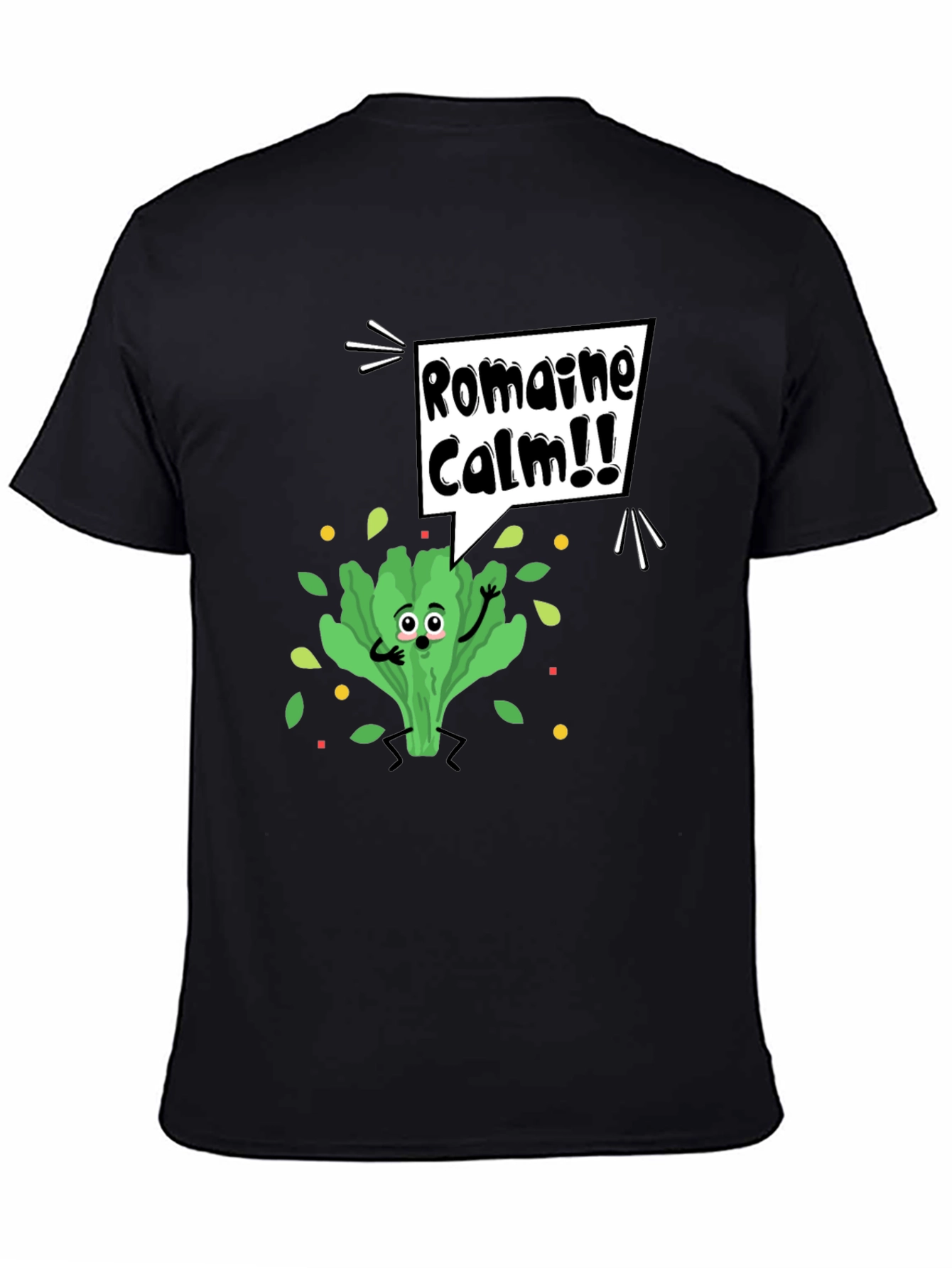Romaine Calm Graphic Tee - Funny Food Pun T-Shirt