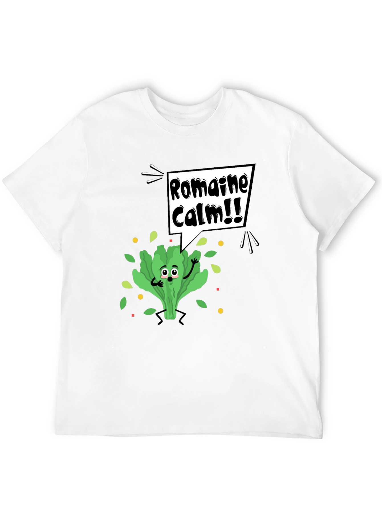 Romaine Calm Graphic Tee - Funny Food Pun T-Shirt