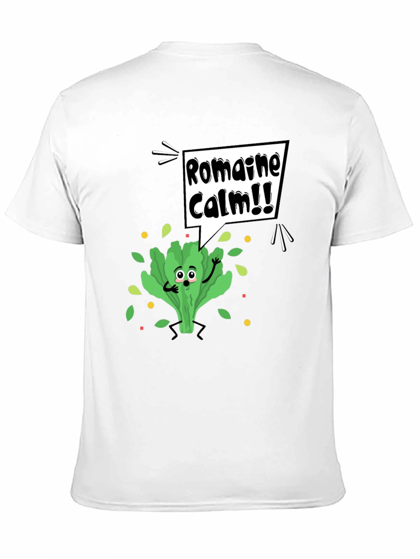 Romaine Calm Graphic Tee - Funny Food Pun T-Shirt