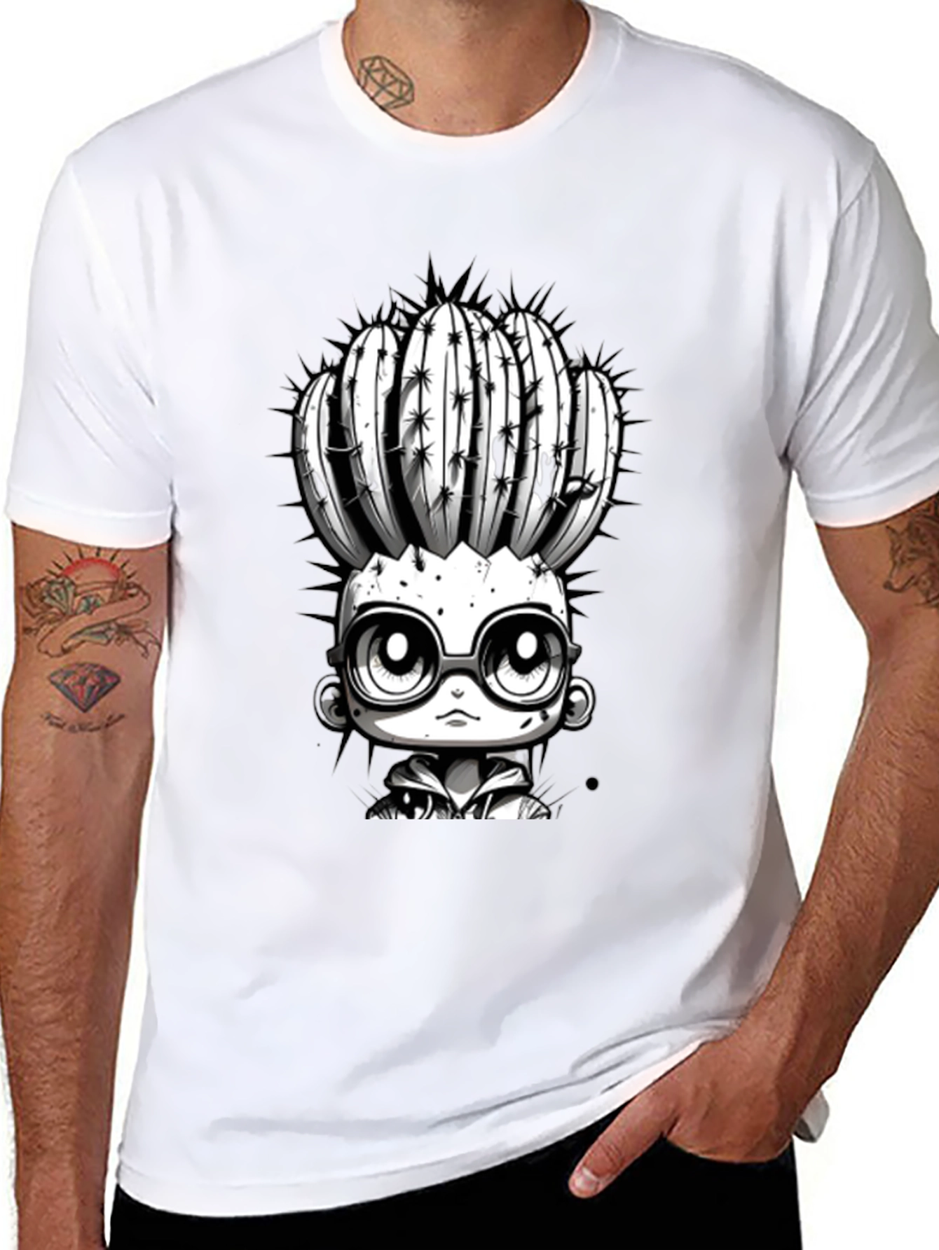 Cactus Head Kid Graphic T-Shirt