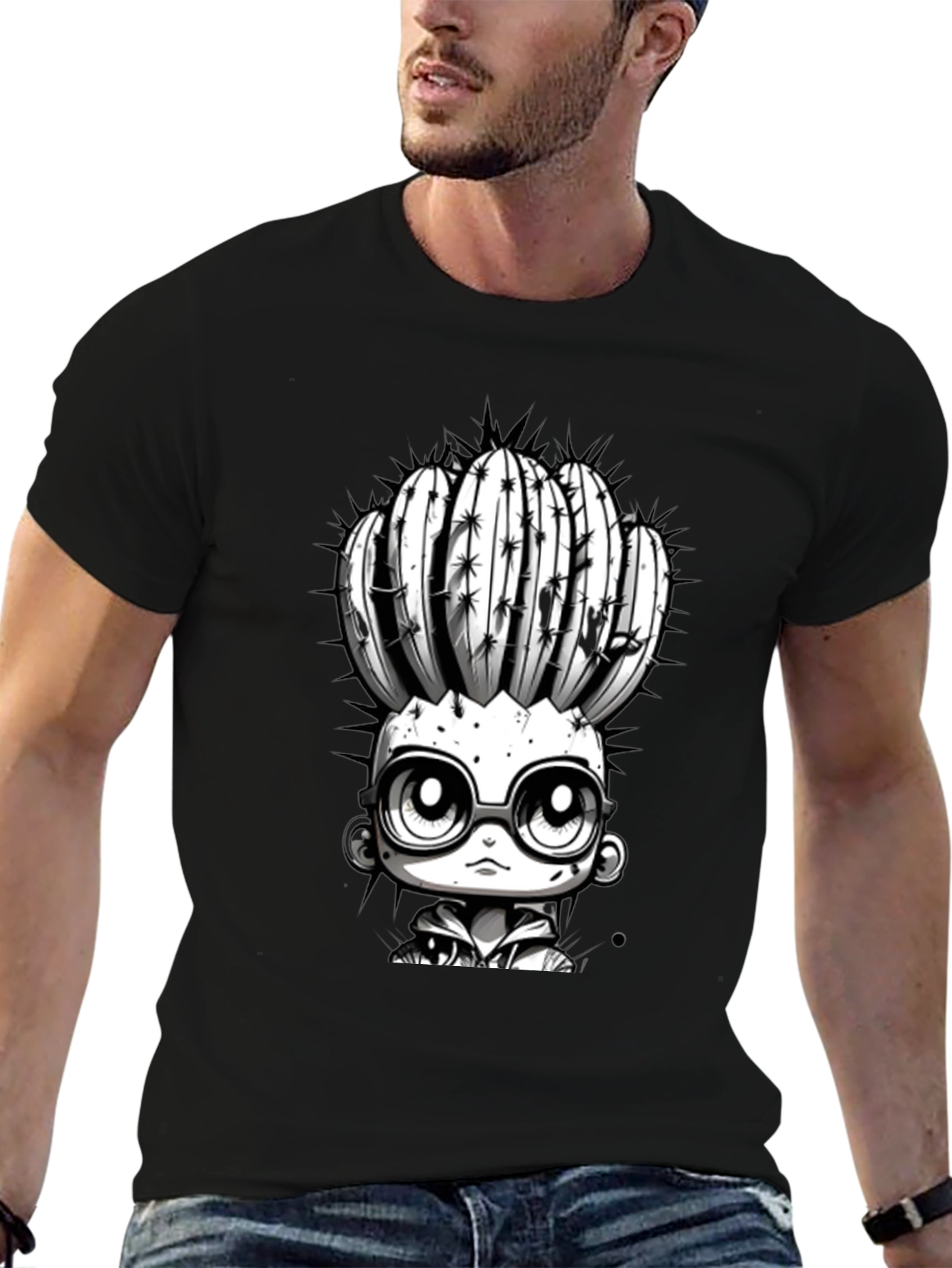 Cactus Head Kid Graphic T-Shirt