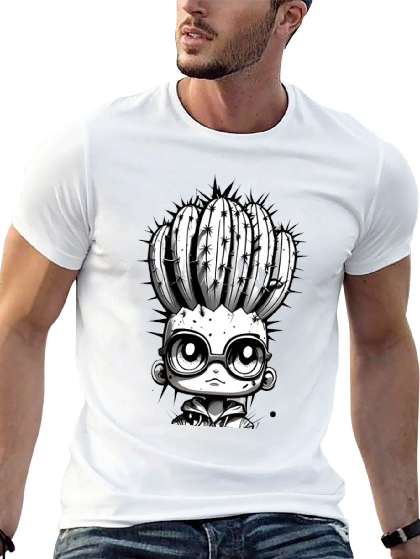 Cactus Head Kid Graphic T-Shirt