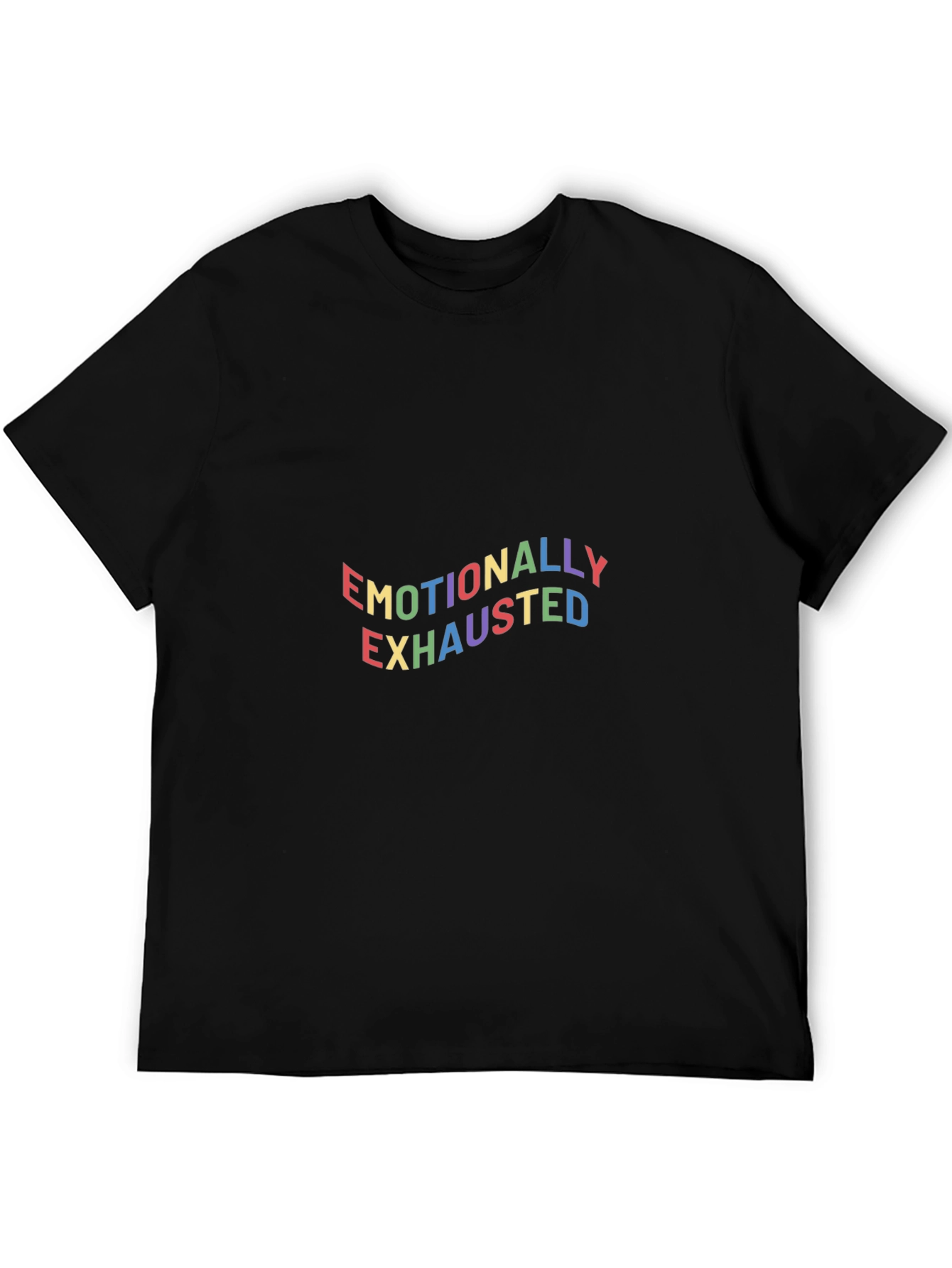 Emotionally Exhausted Graphic Tee - Black Unisex T-Shirt